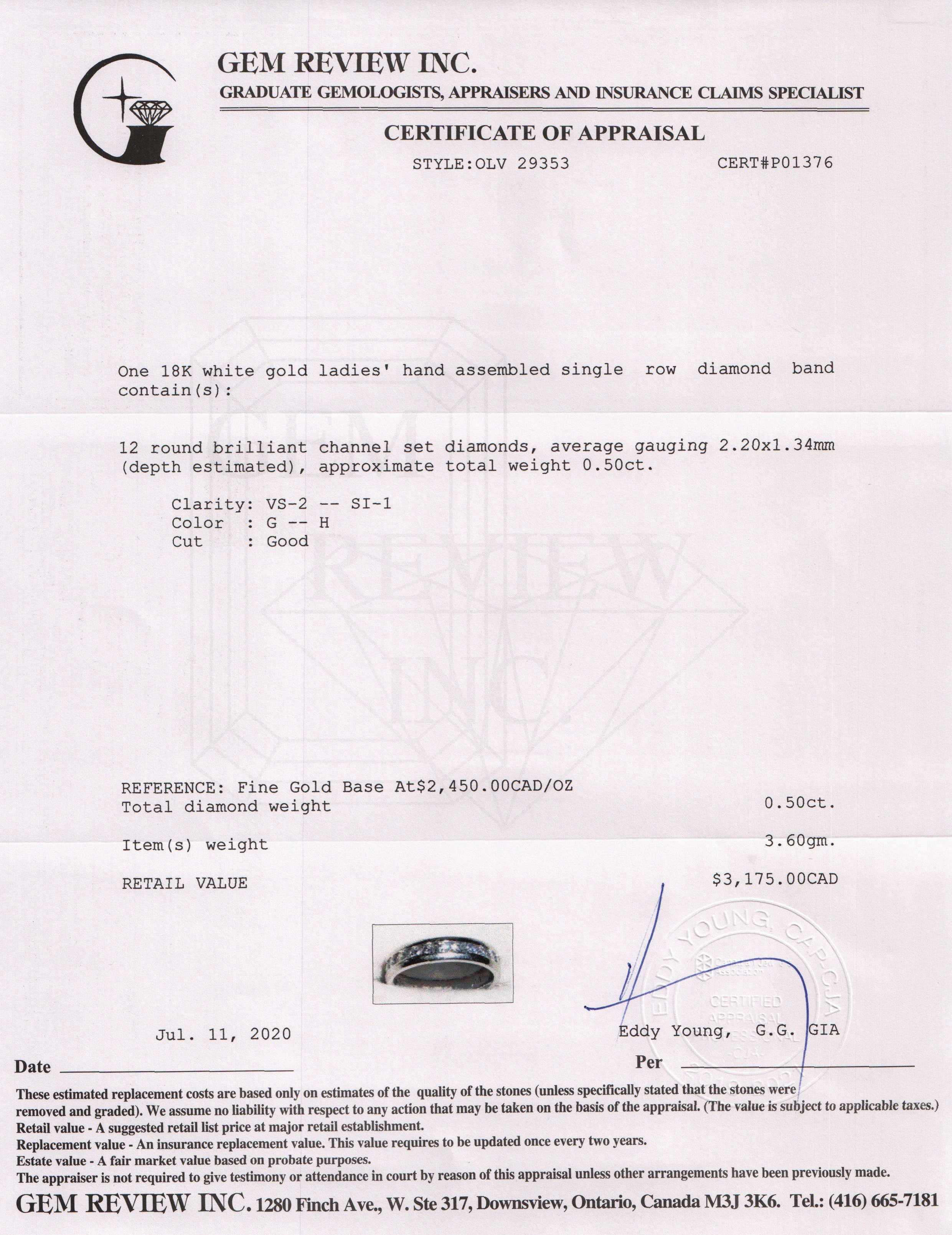 Half-Circle Diamond Band Ring