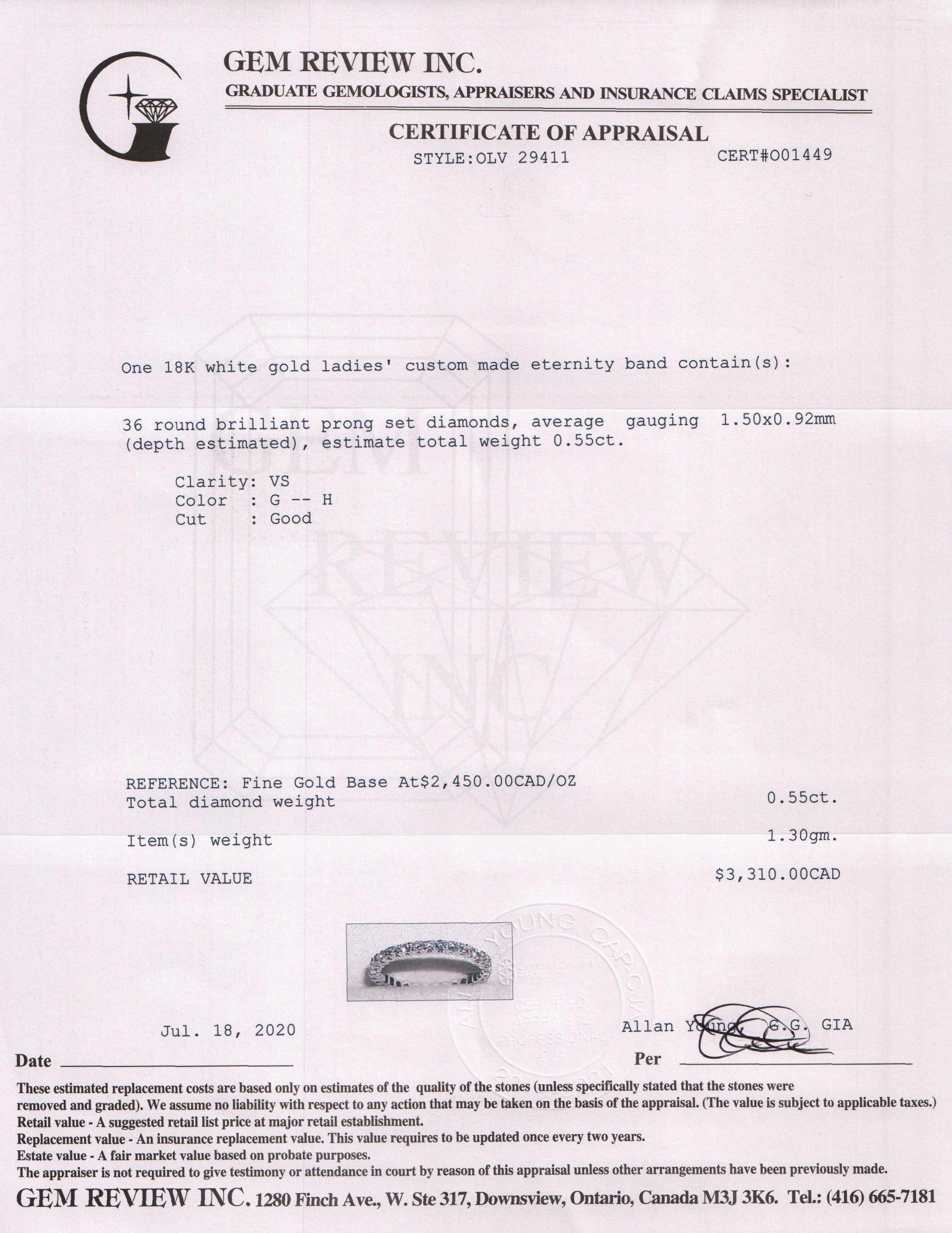 Diamond Eternity Band Ring