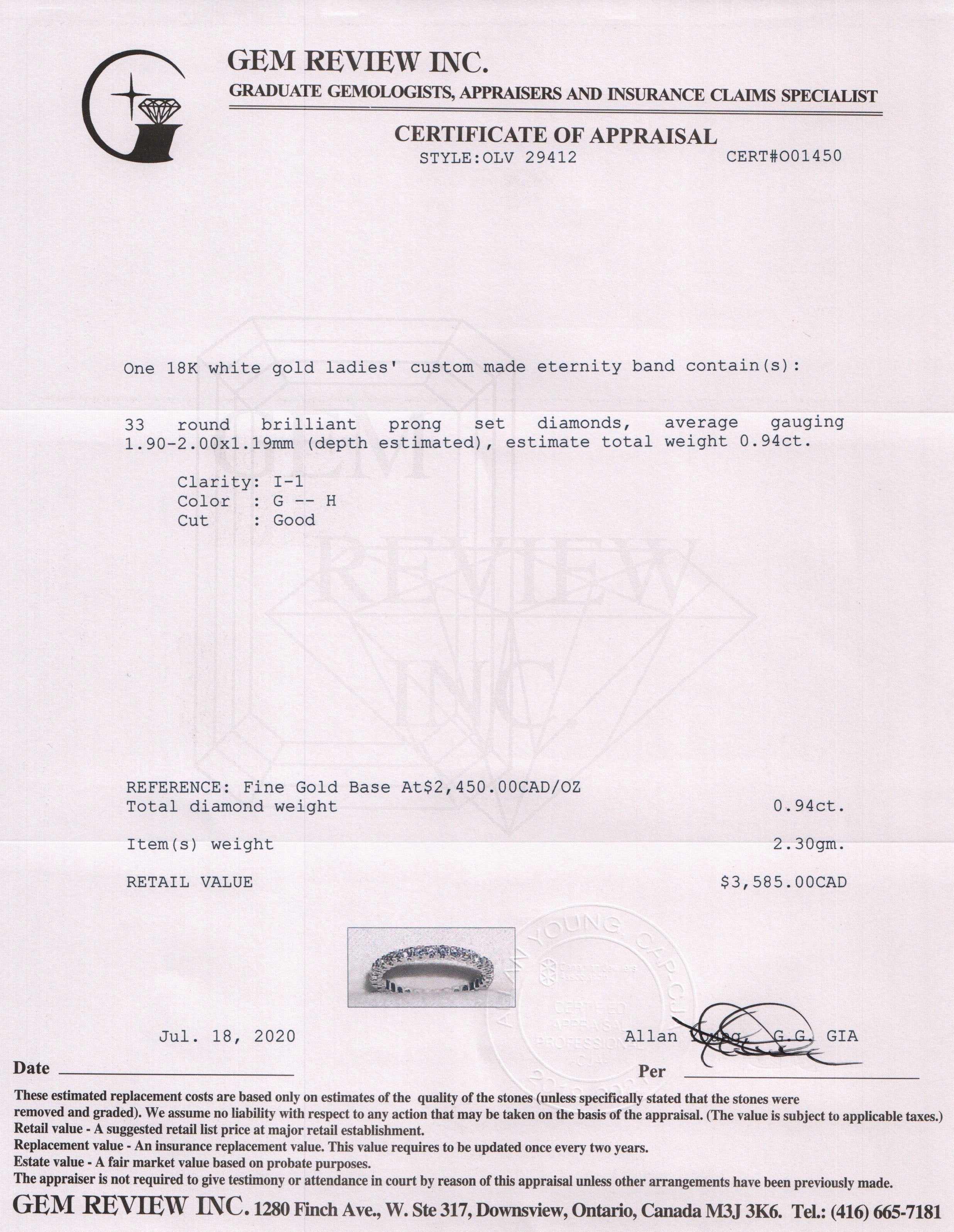 Diamond Eternity Band Ring