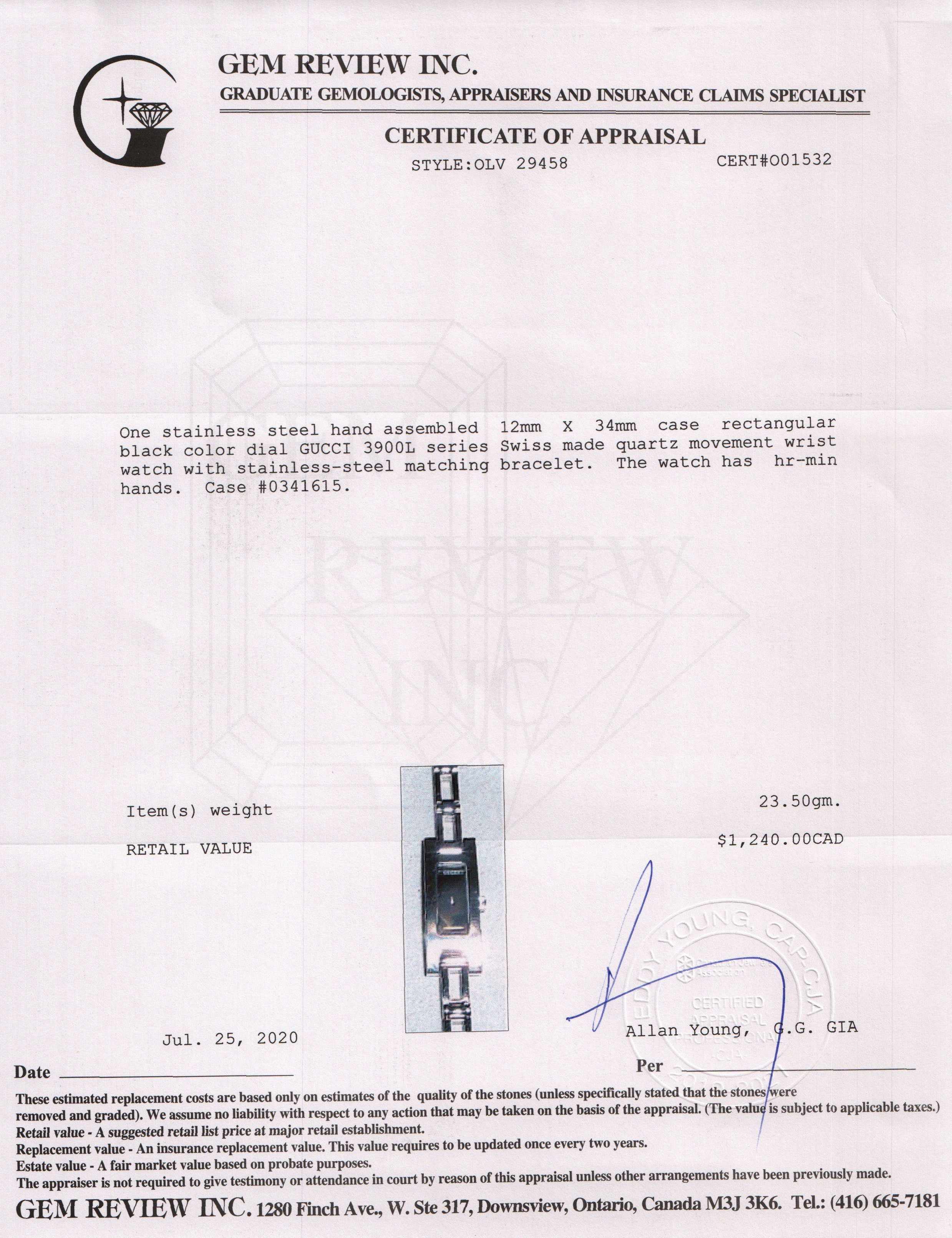 Gucci 3900 Series Watch