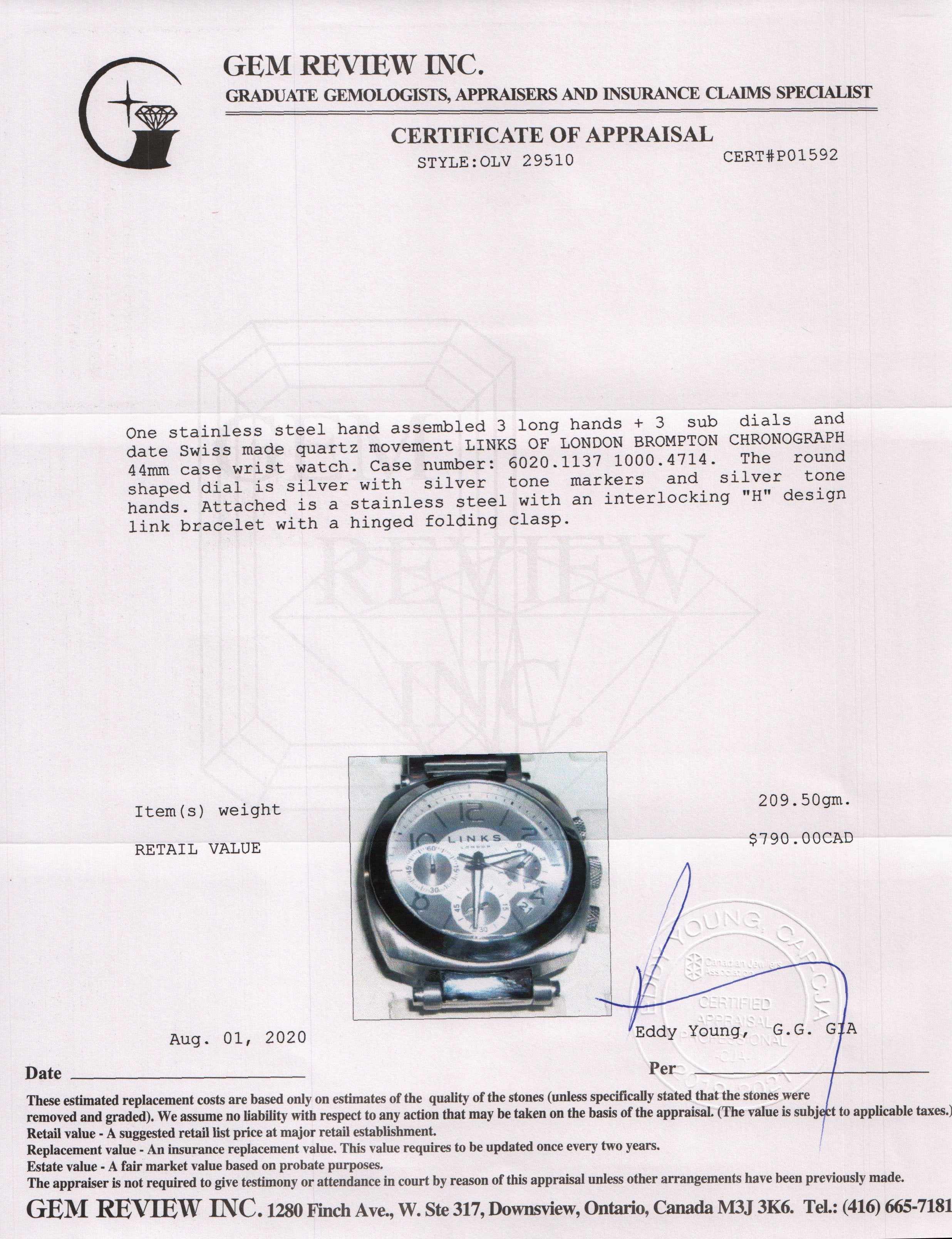 Links of London Brompton Chronograph Watch