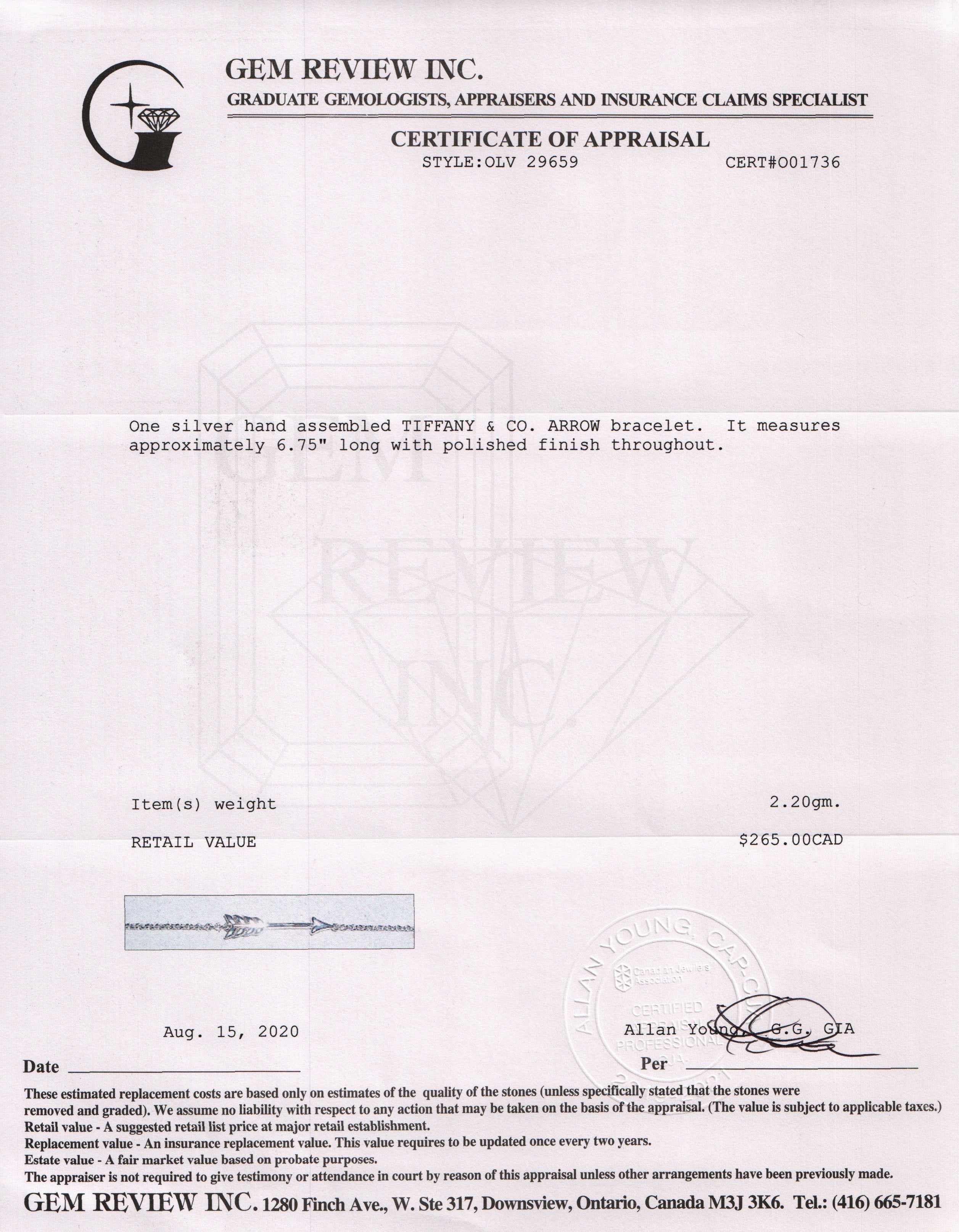 Tiffany & Co. Arrow Bracelet