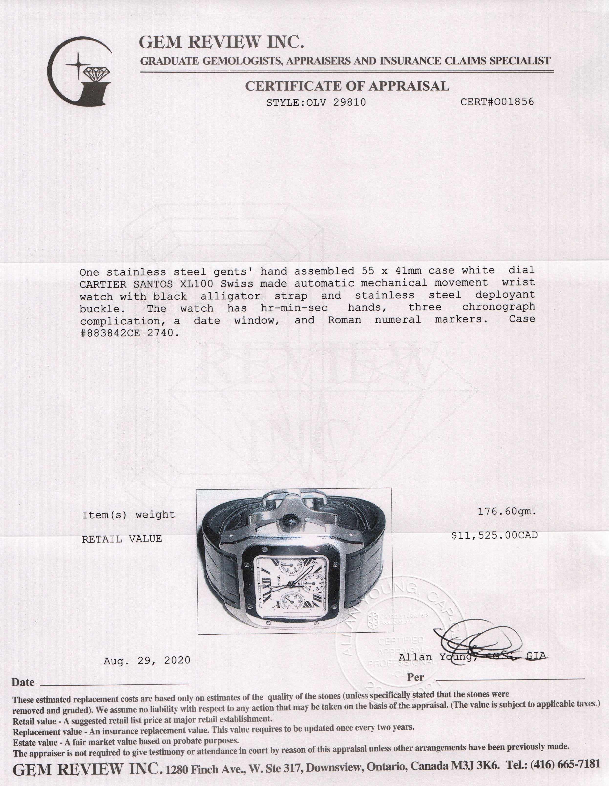 Cartier Santos 100 XL Watch