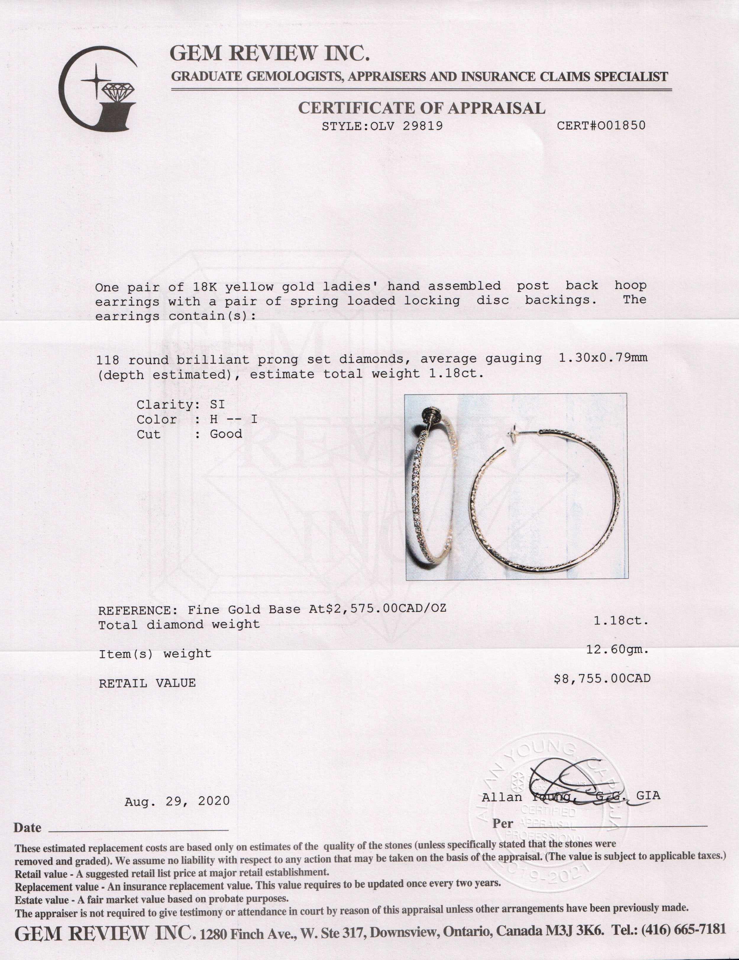 Diamond Inside-Out Hoop Earrings