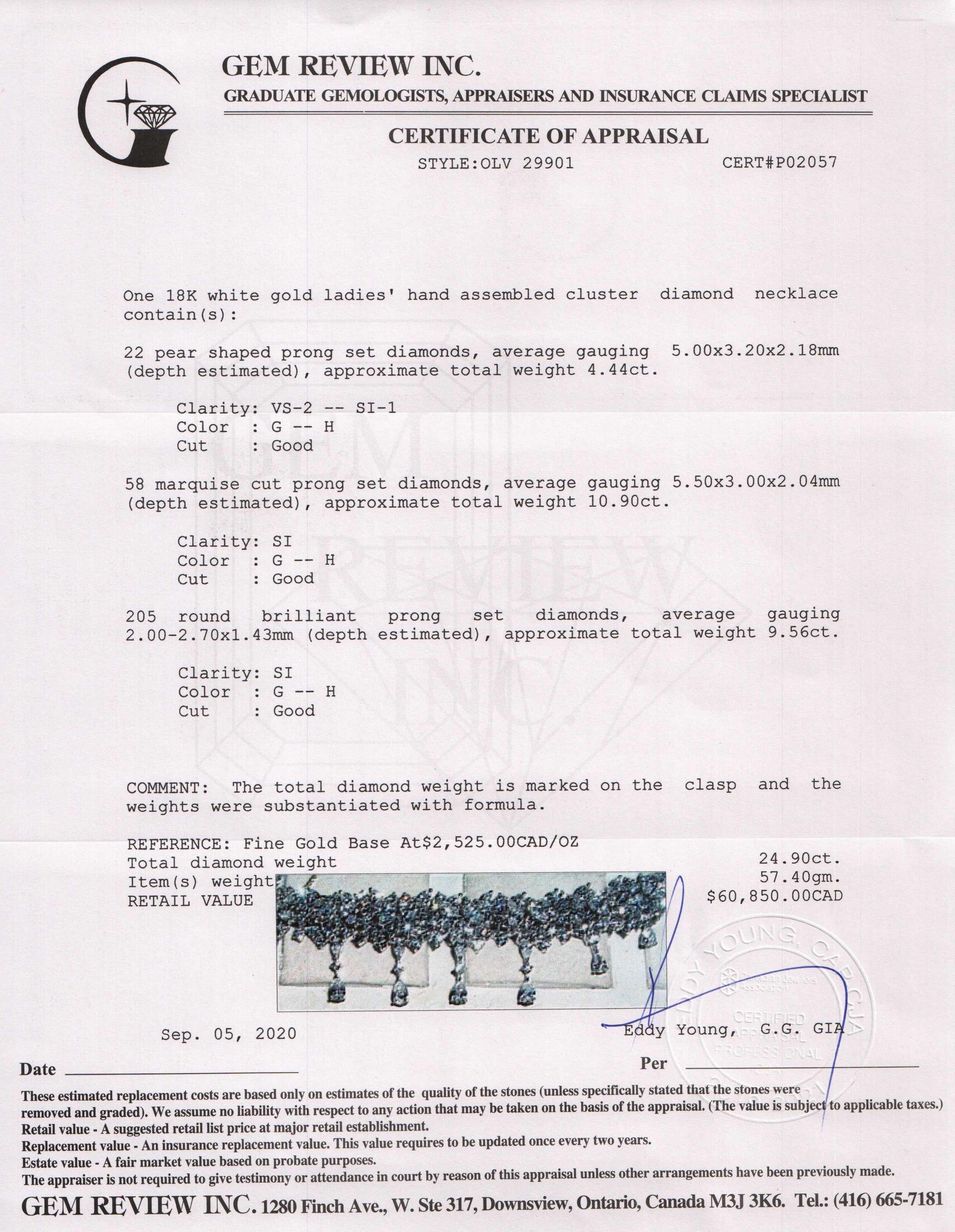 Diamond Cluster Necklace