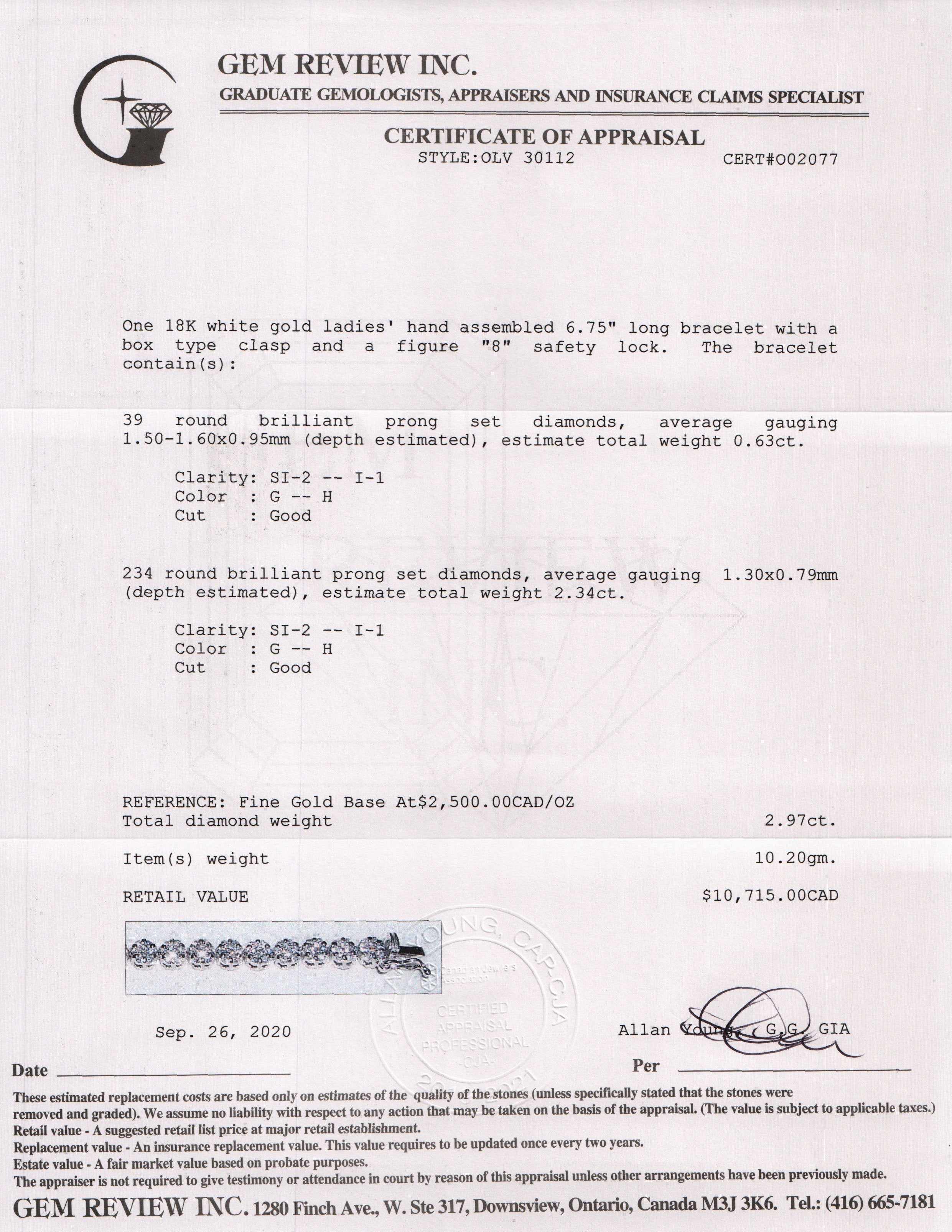 Diamond Tennis Bracelet