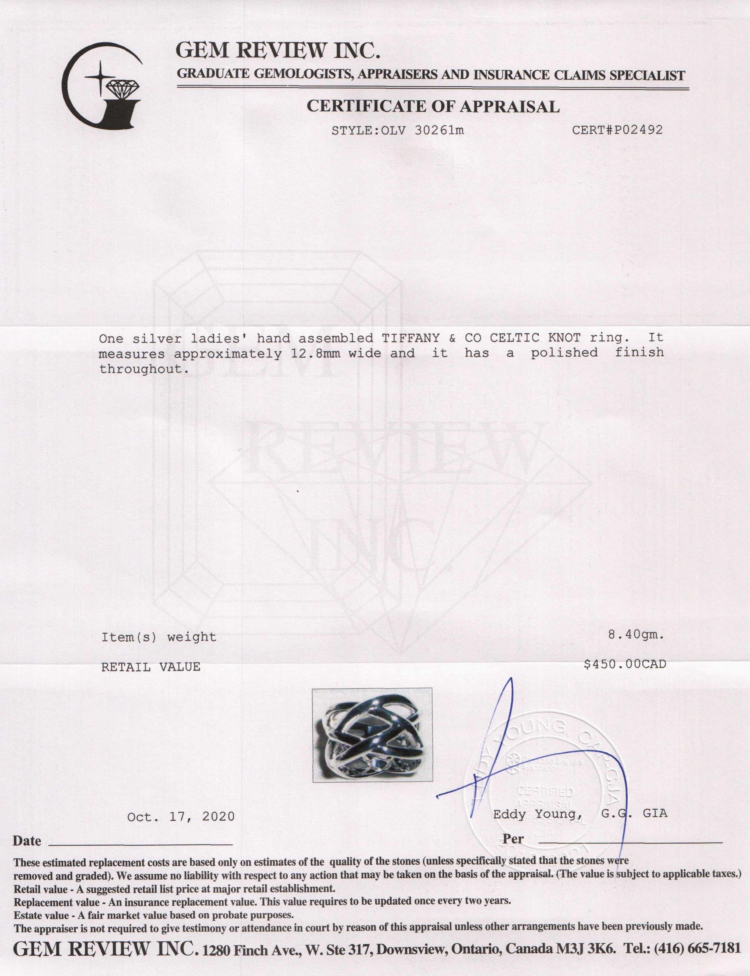 Tiffany & Co. Celtic Knot Band