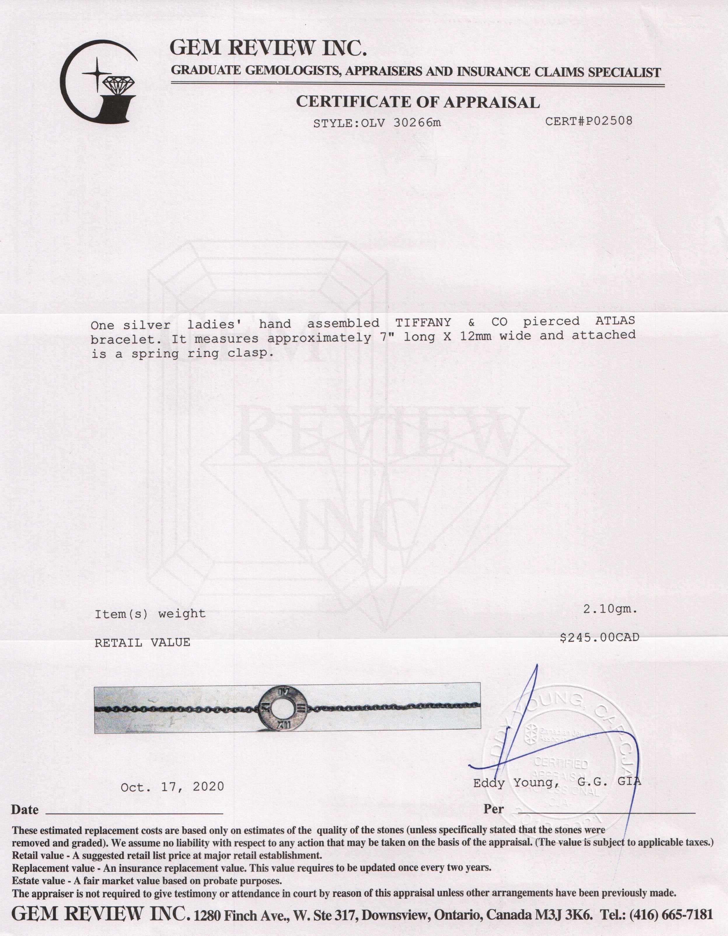 Tiffany & Co. Pierced Atlas Bracelet