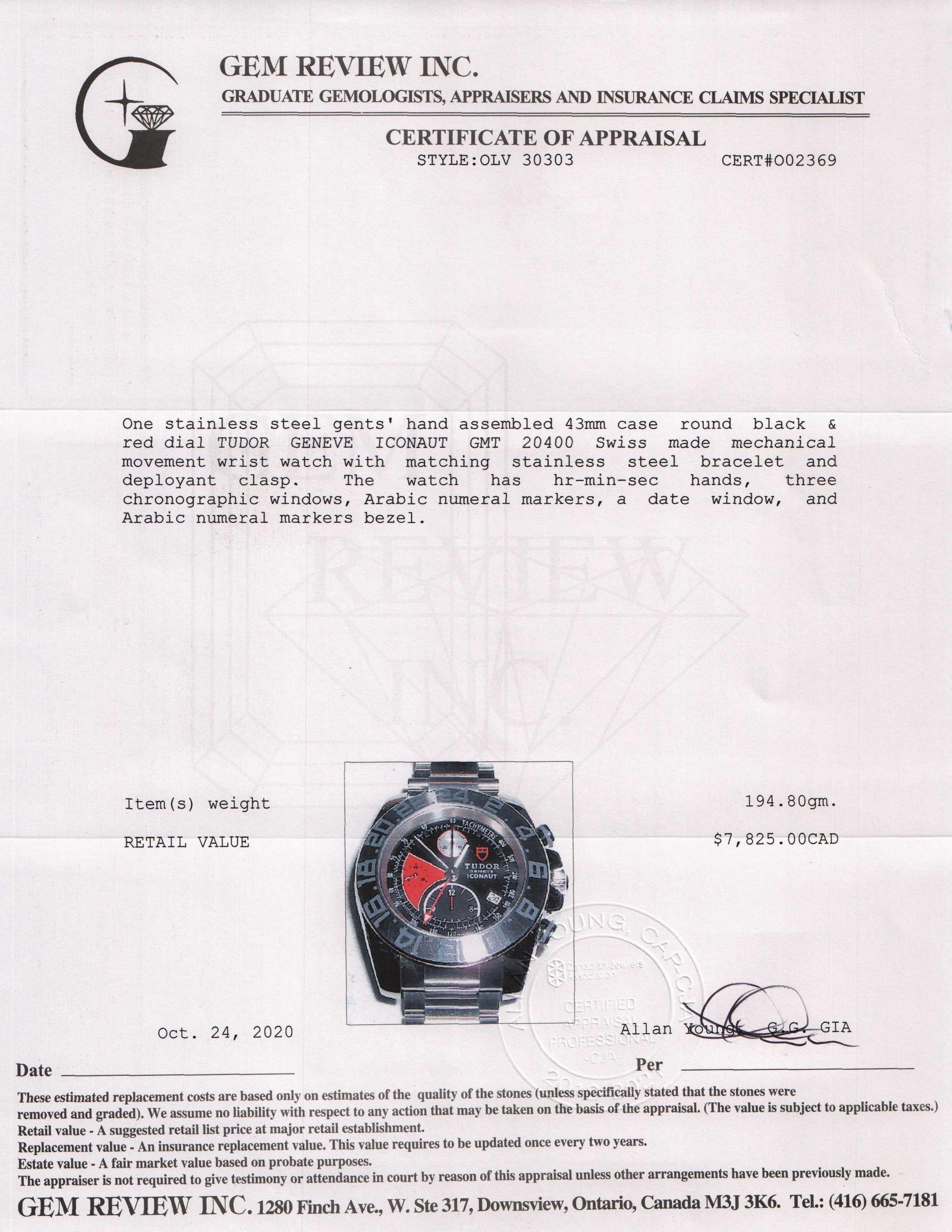 Tudor Iconaut GMT Chronograph Watch