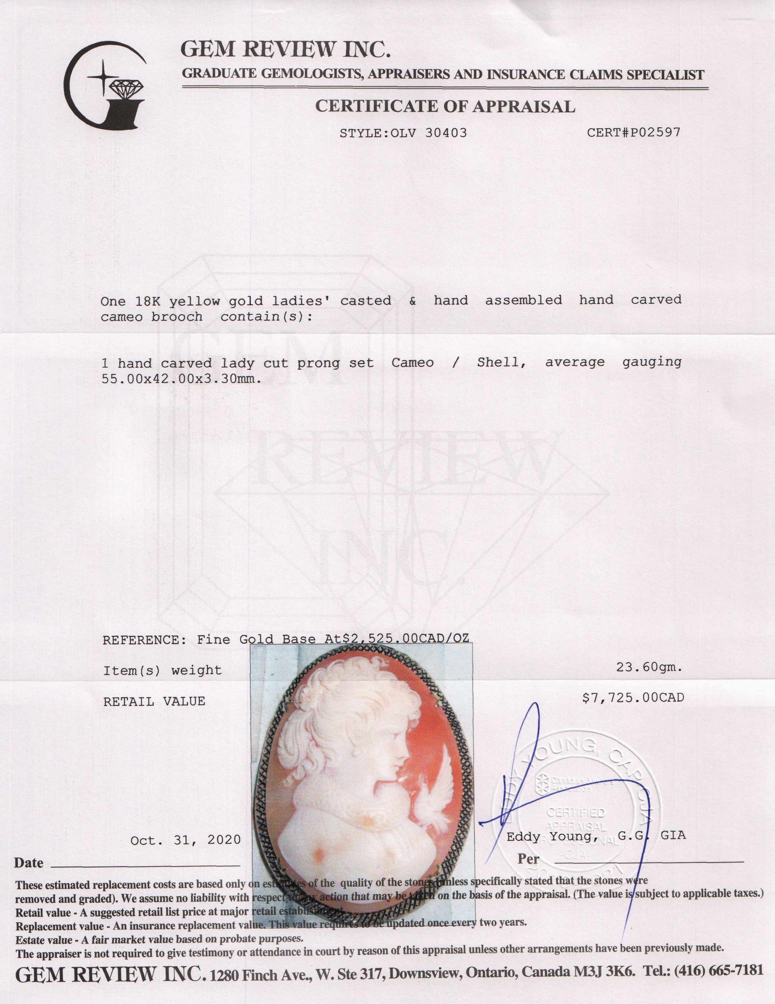 Antique Cameo Brooch