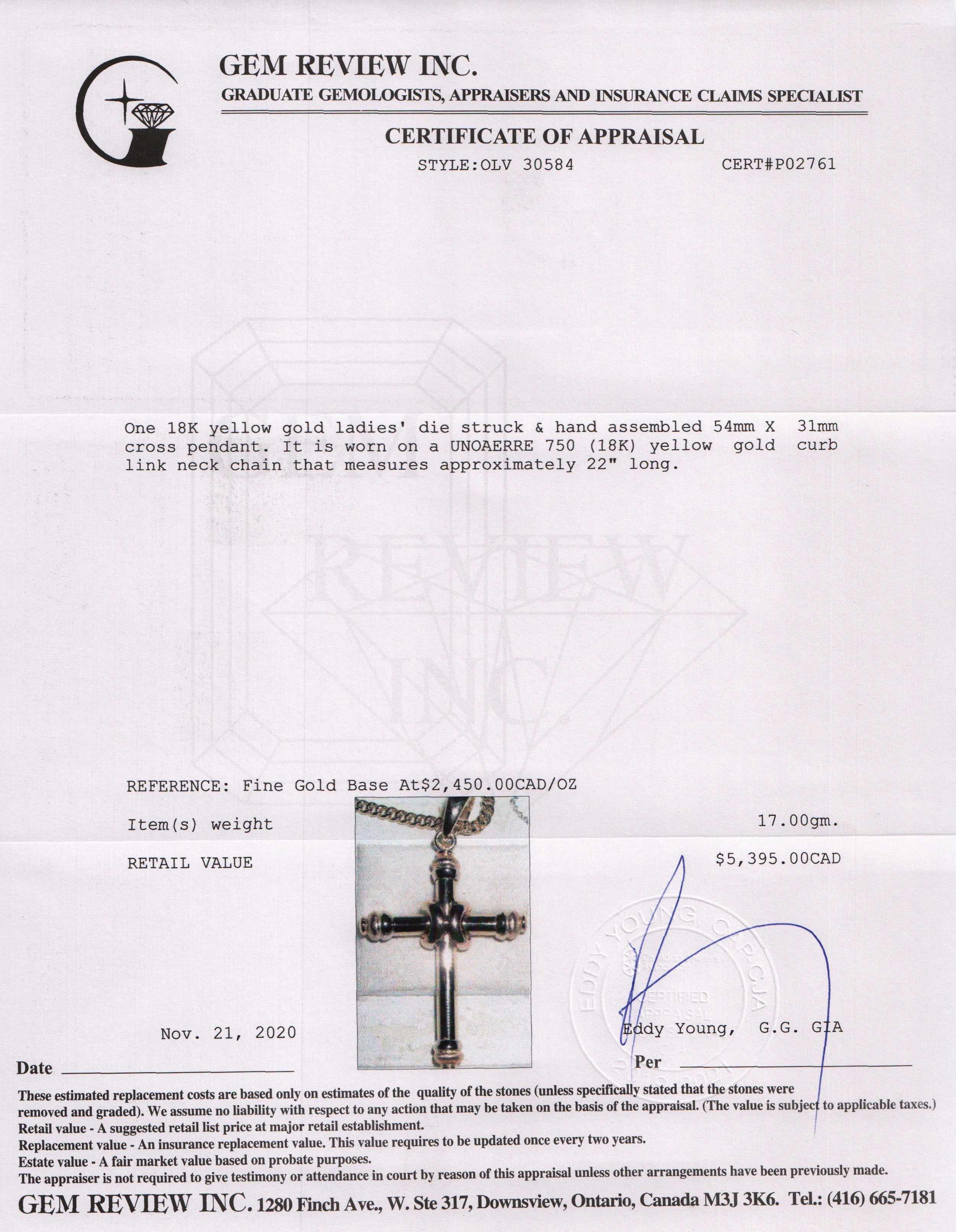 Cross Pendant Necklace