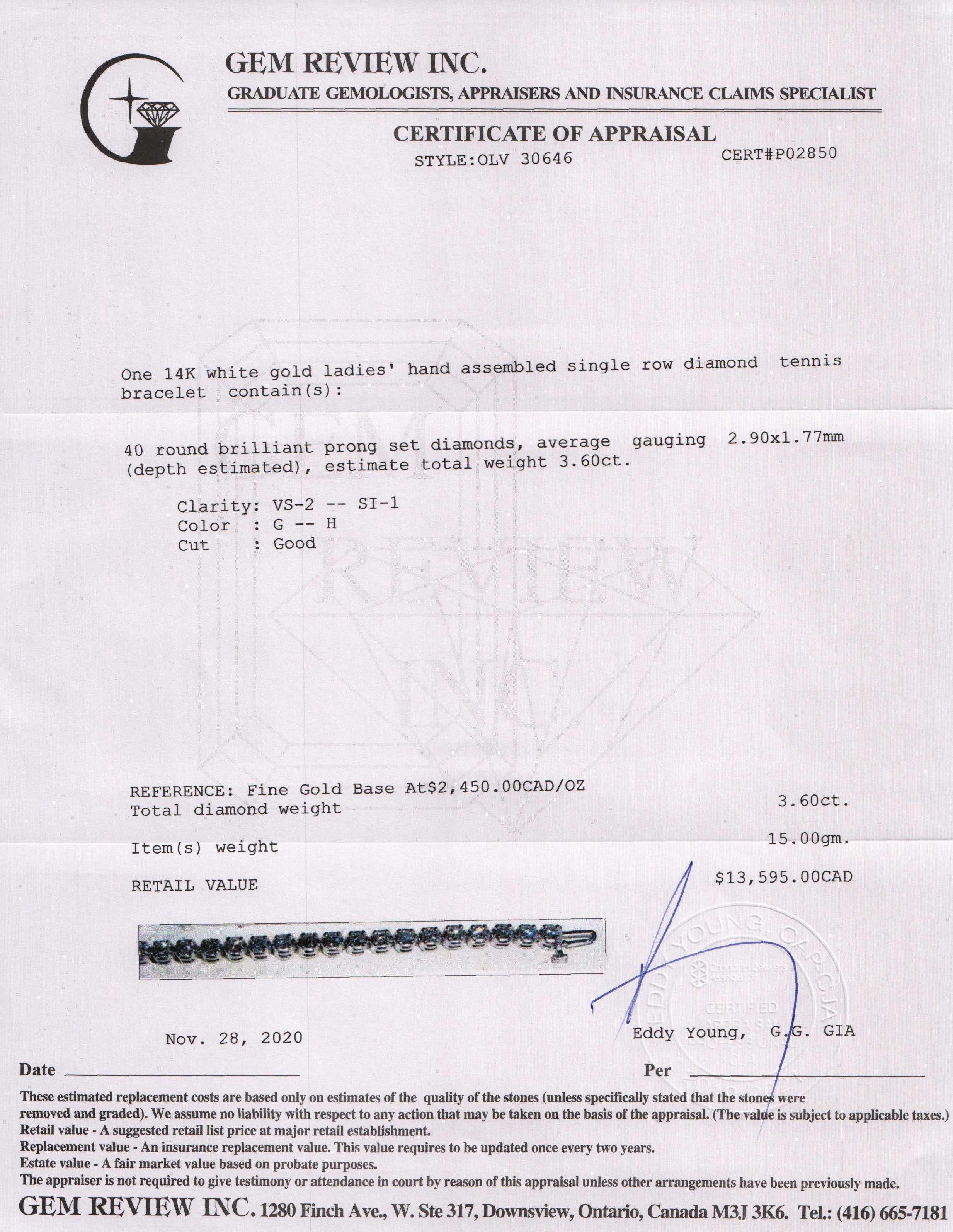 Diamond Tennis Bracelet