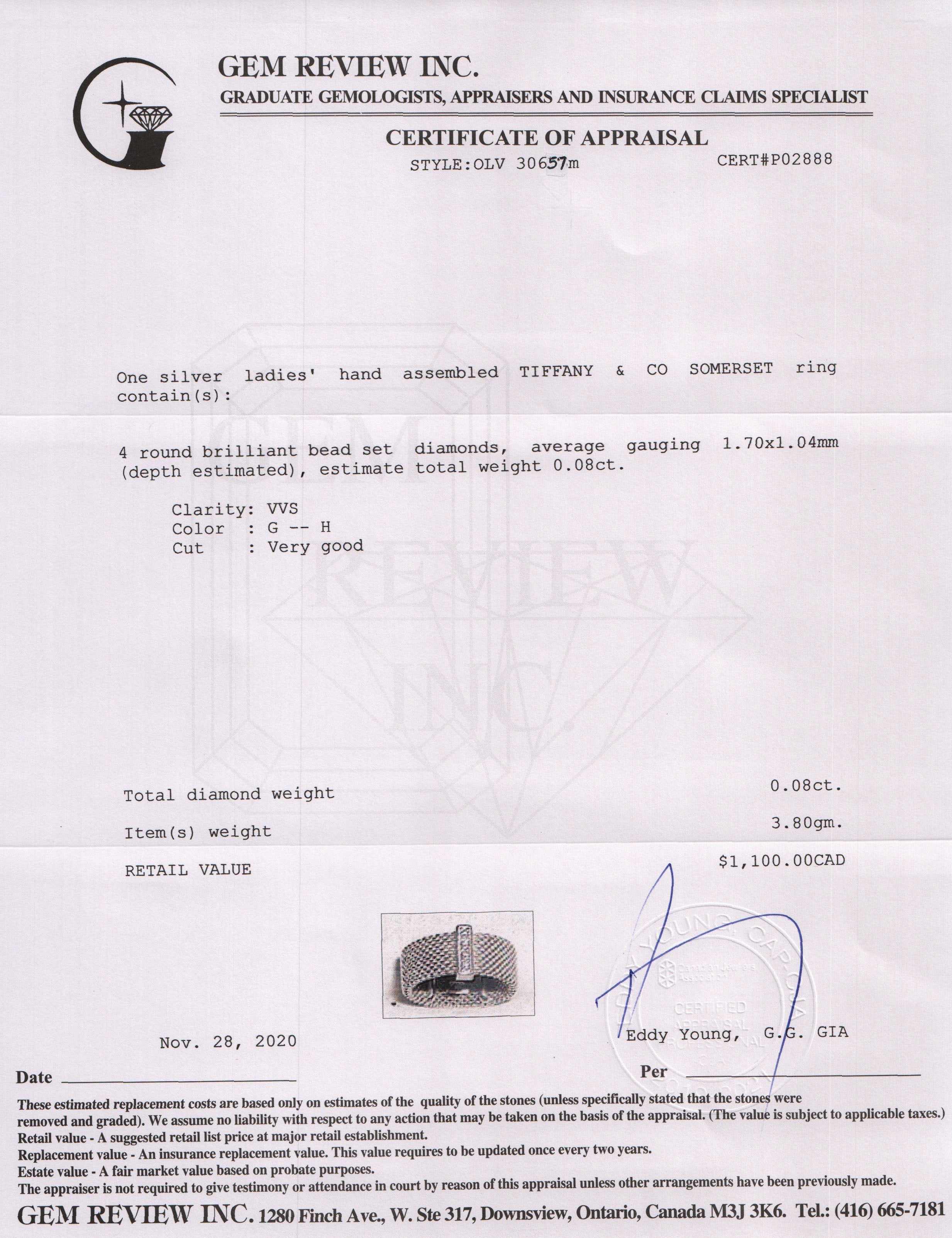 Tiffany & Co. Diamond Somerset Ring