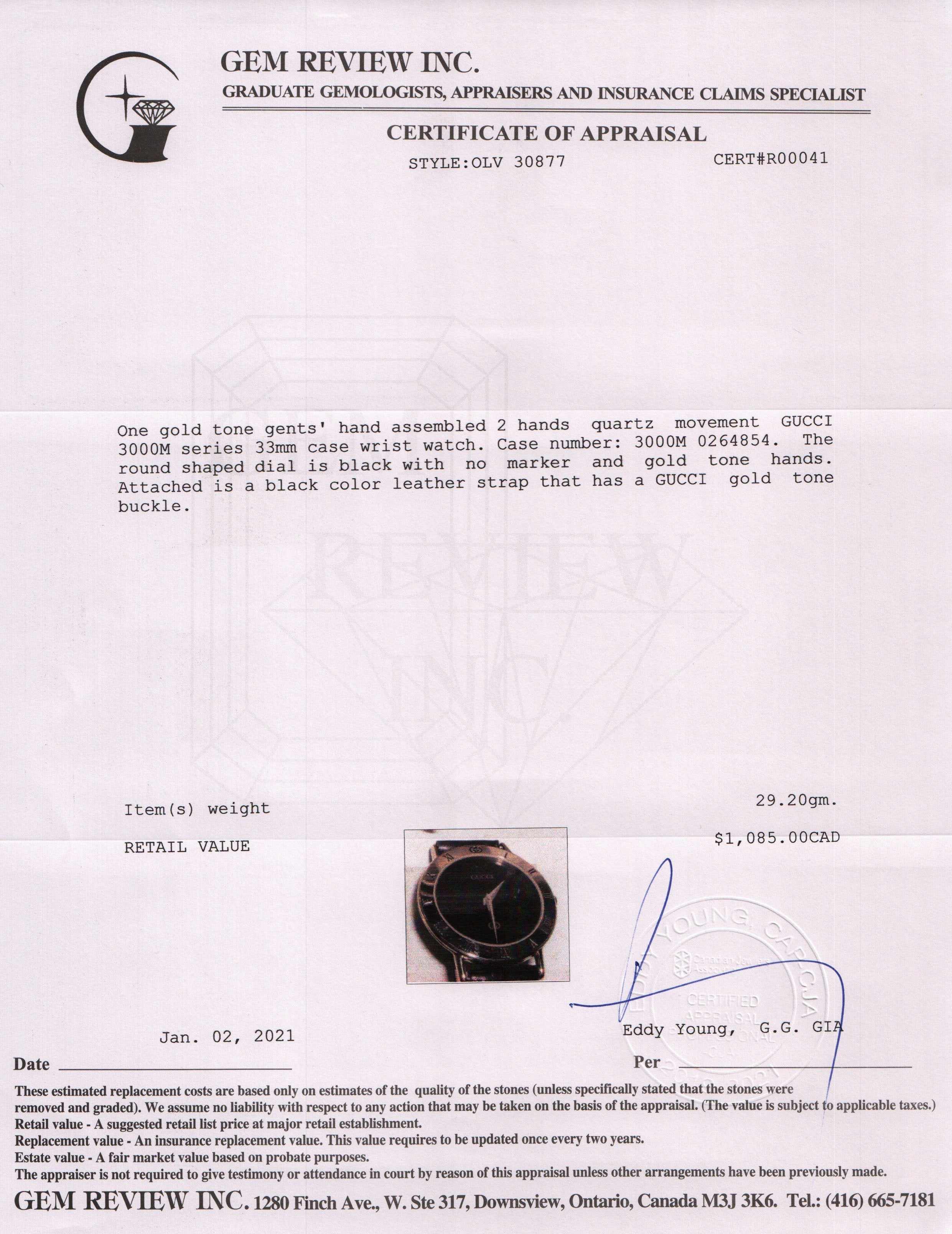 Gucci 3000 Series Watch