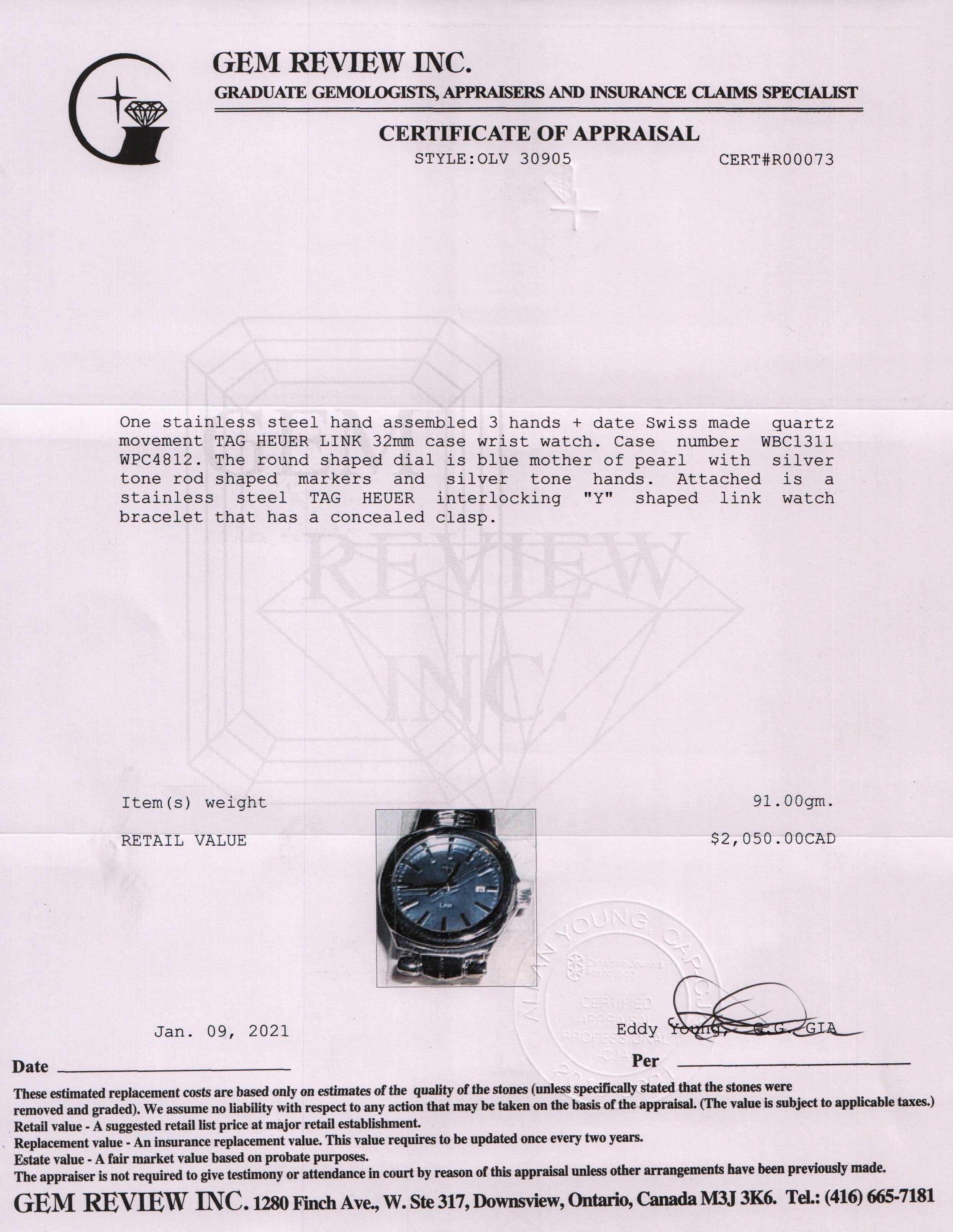 Tag Heuer Link Watch