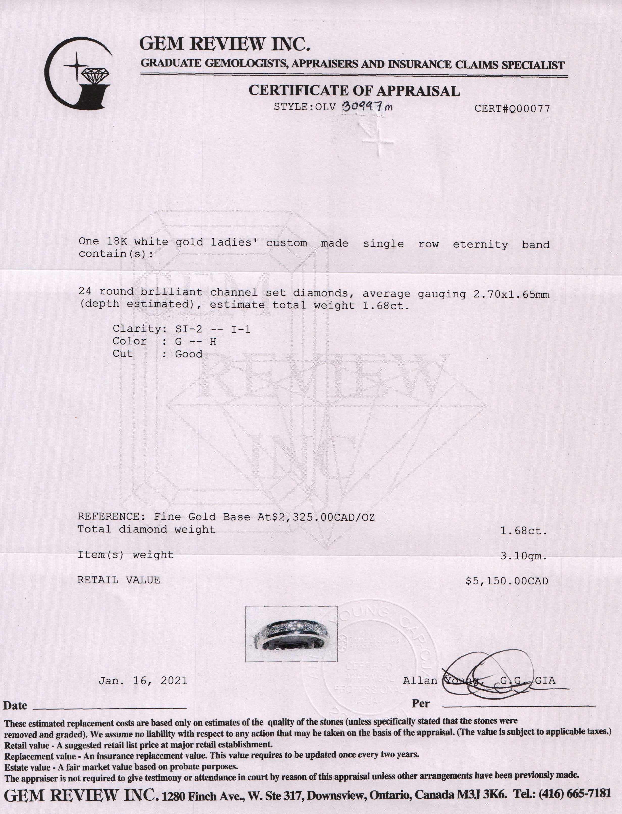 Diamond Eternity Band Ring