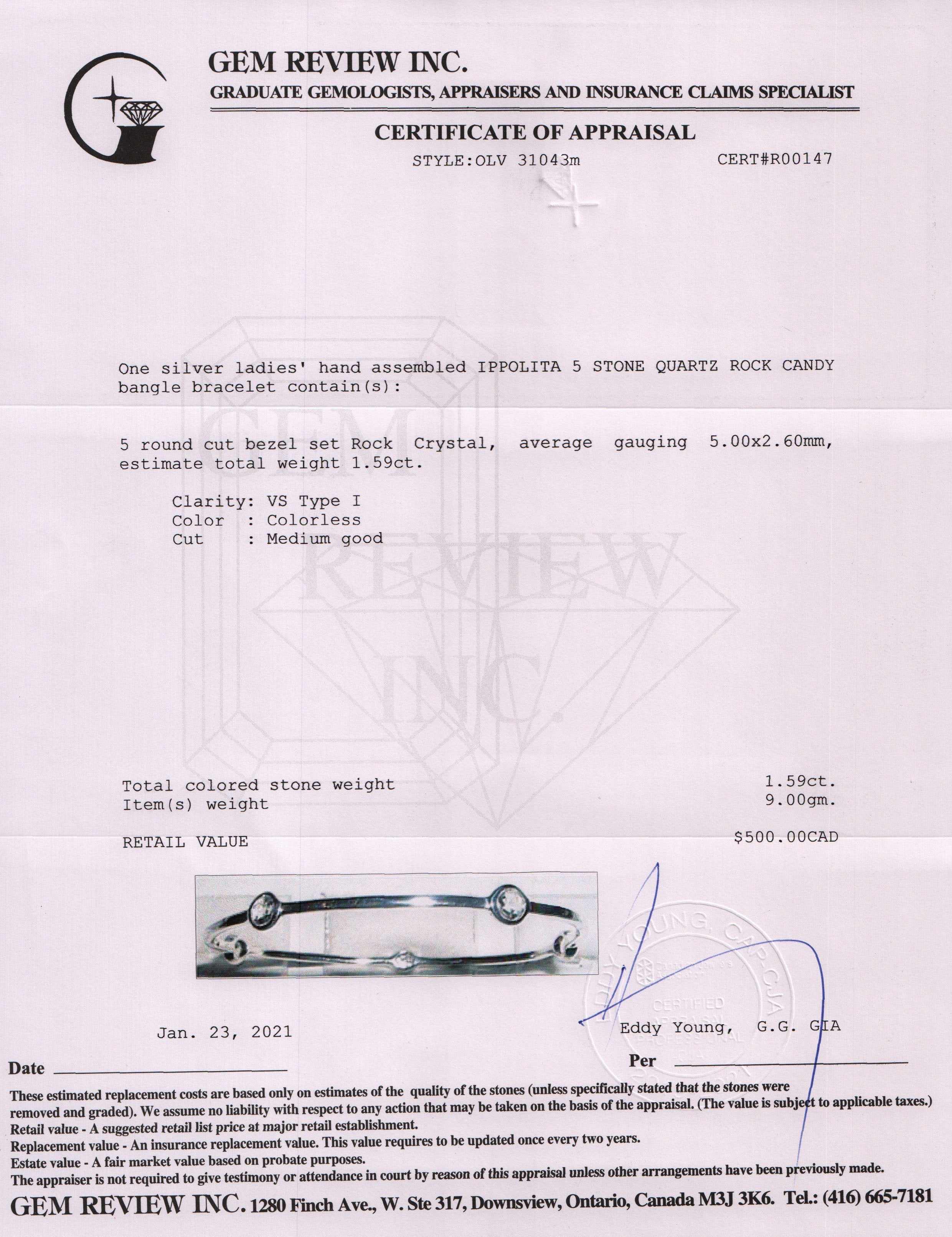 Ippolita Five Stone Rock Candy Bangle