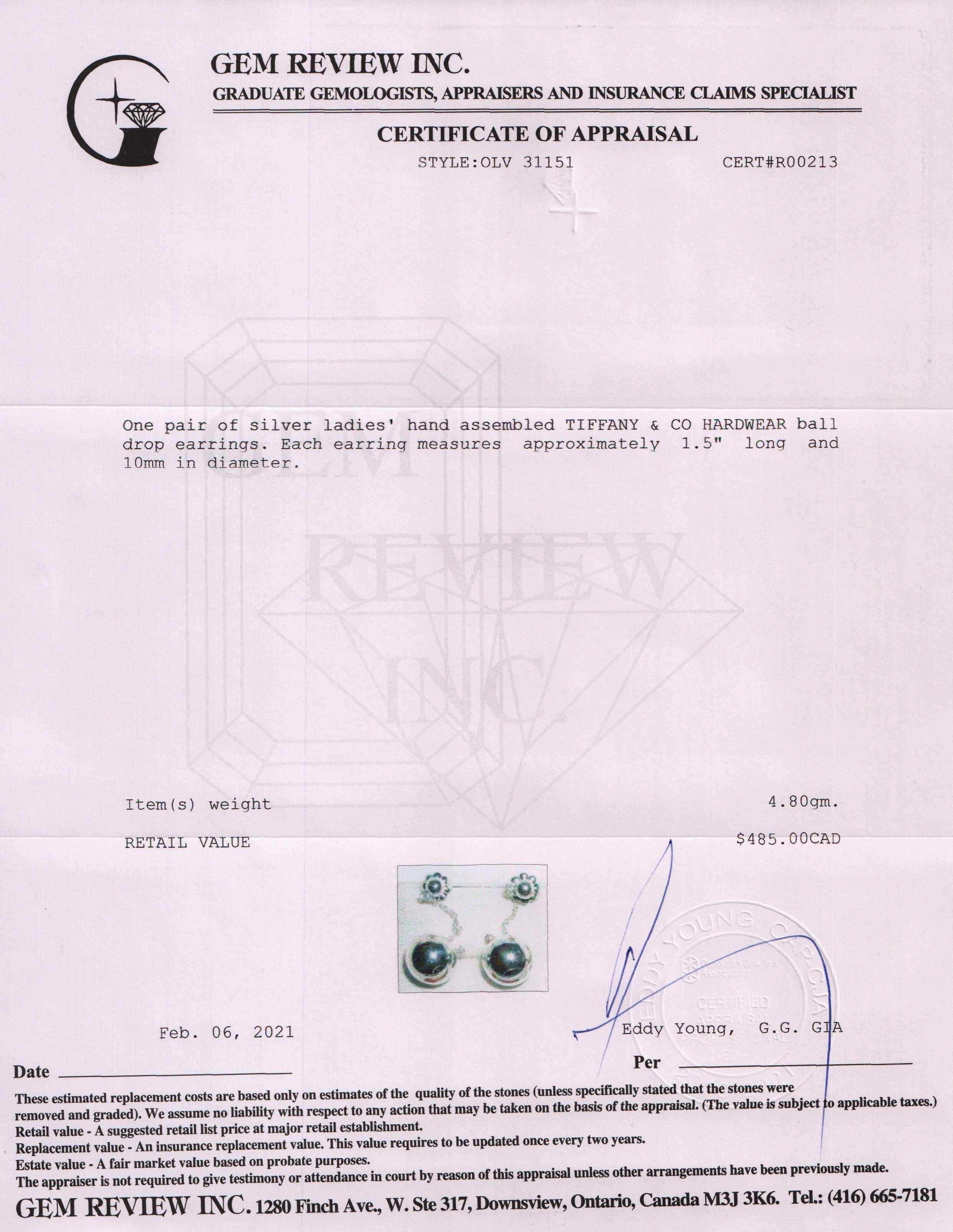 Tiffany & Co. HardWear Ball Drop Earrings