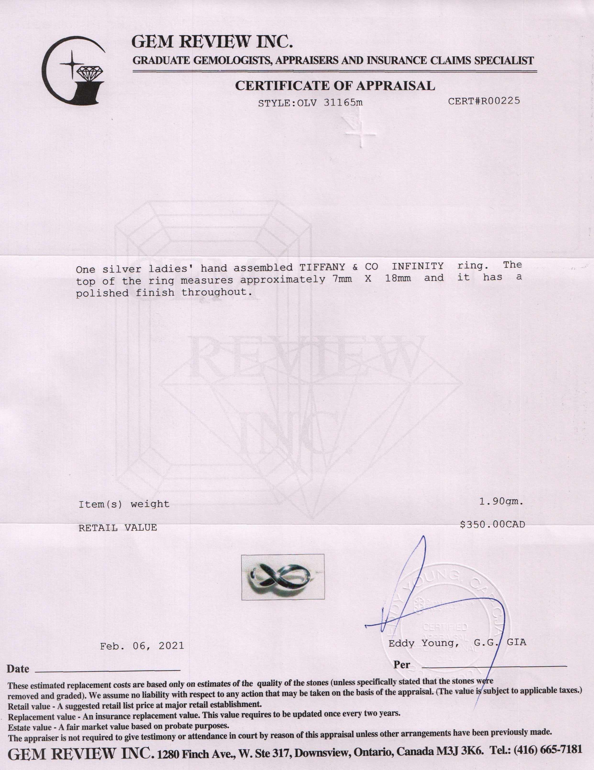 Tiffany & Co. Infinity Ring