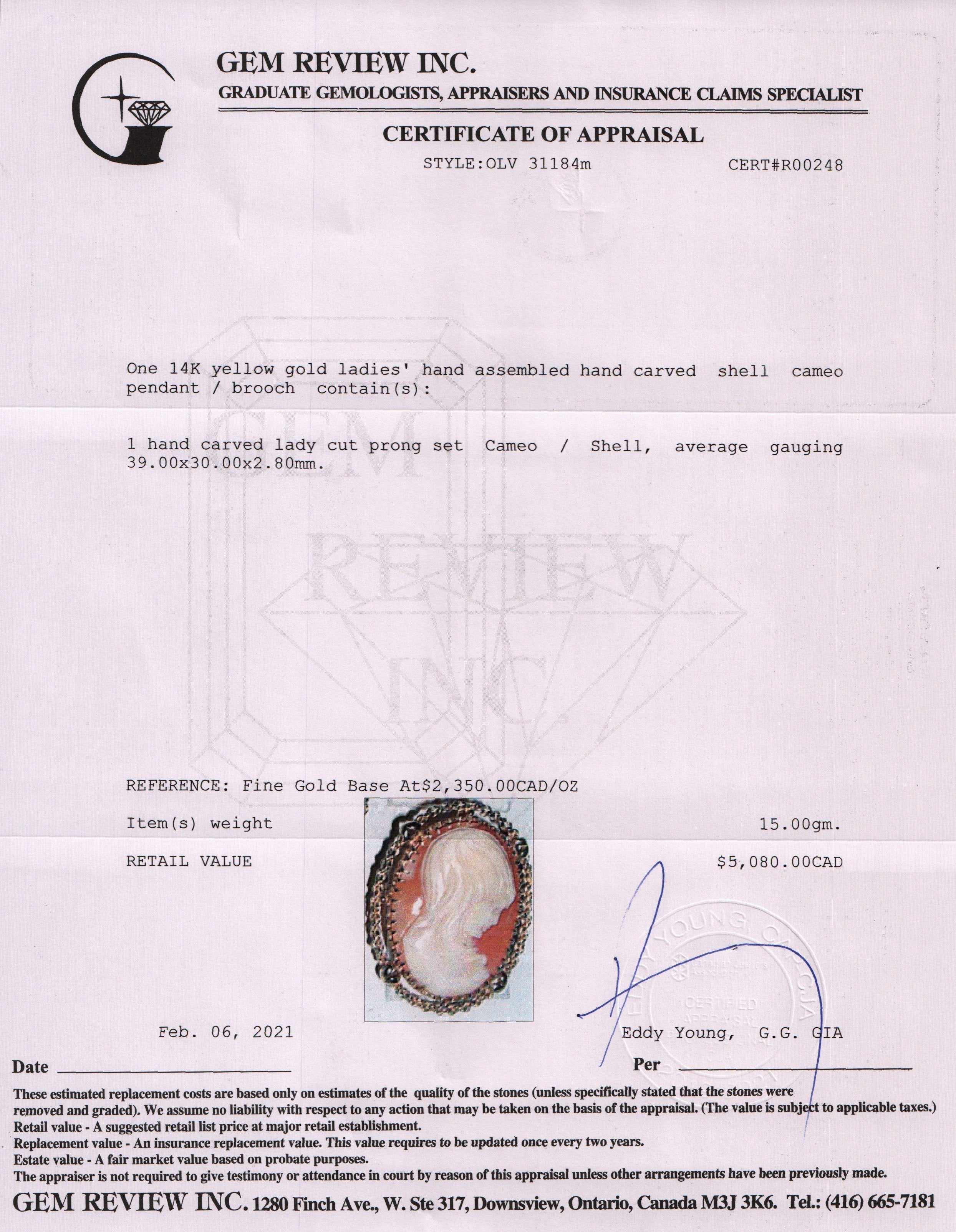 Antique Cameo Brooch/Pendant