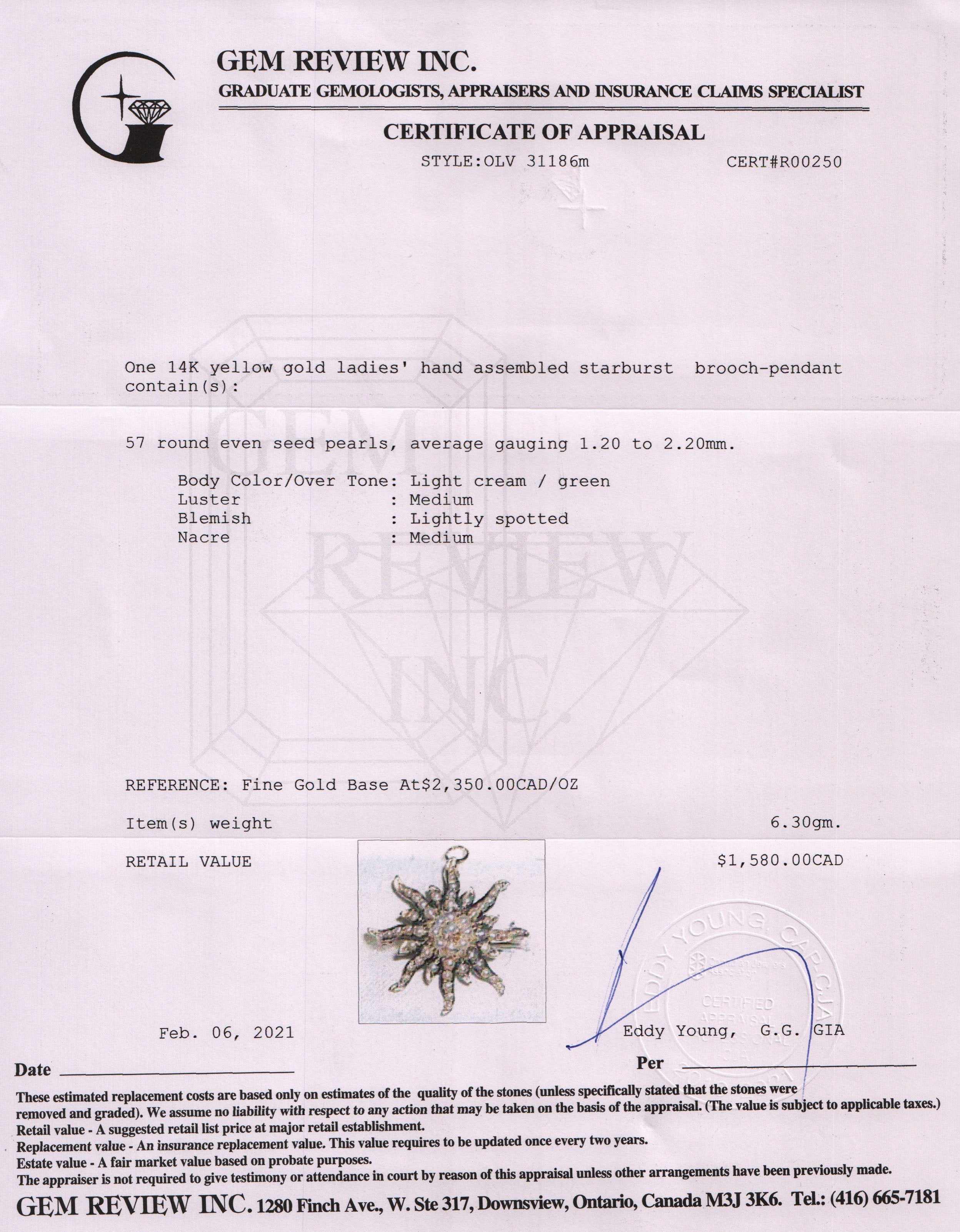 Antique Starburst Brooch/Pendant