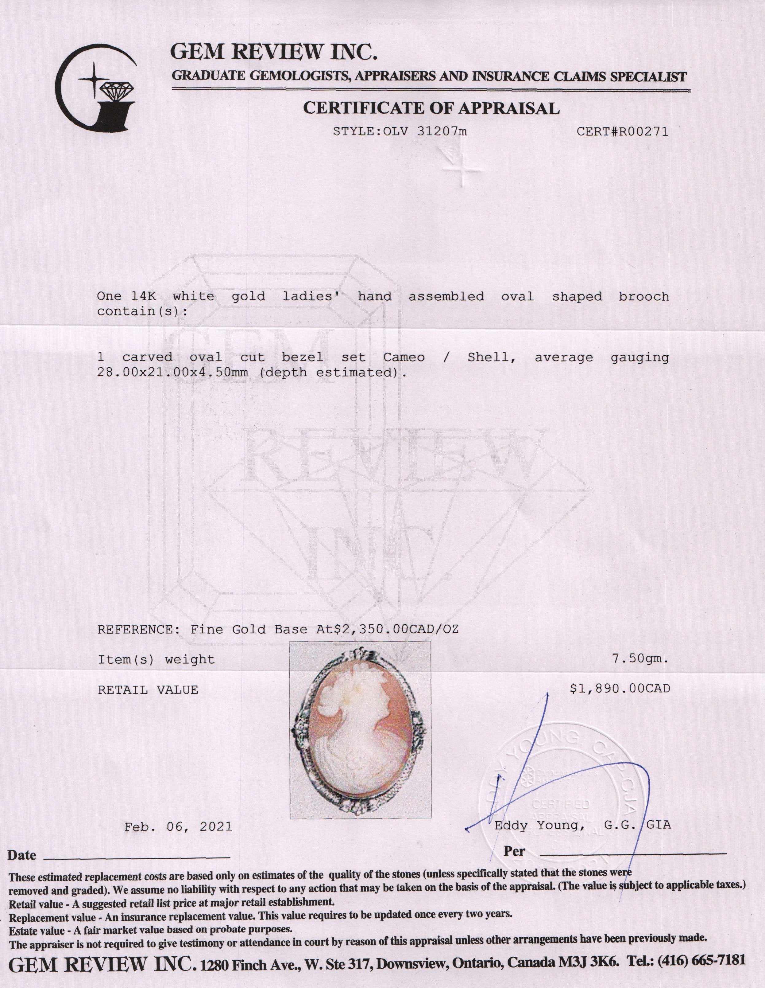 Antique Cameo Brooch