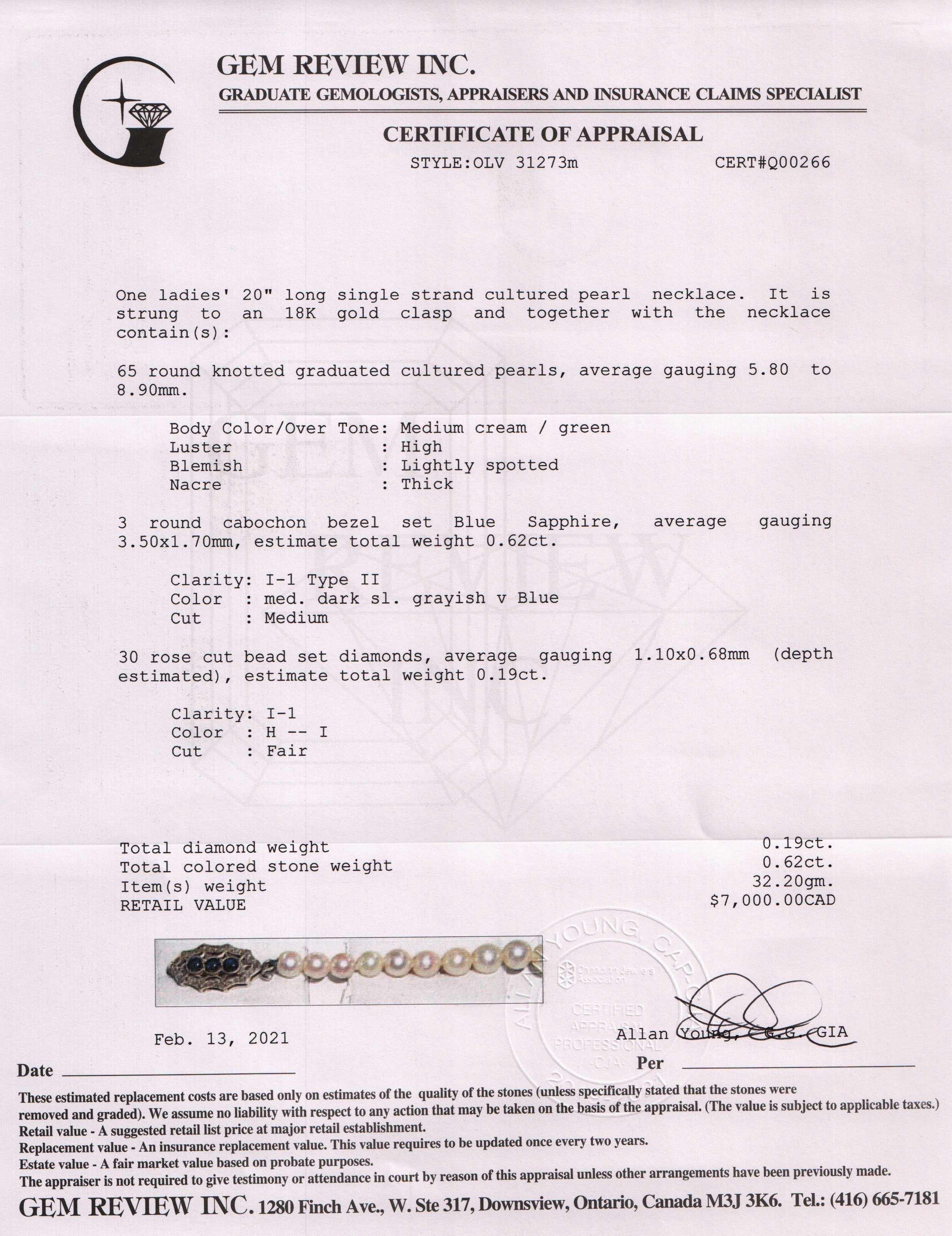 Antique Pearl Necklace