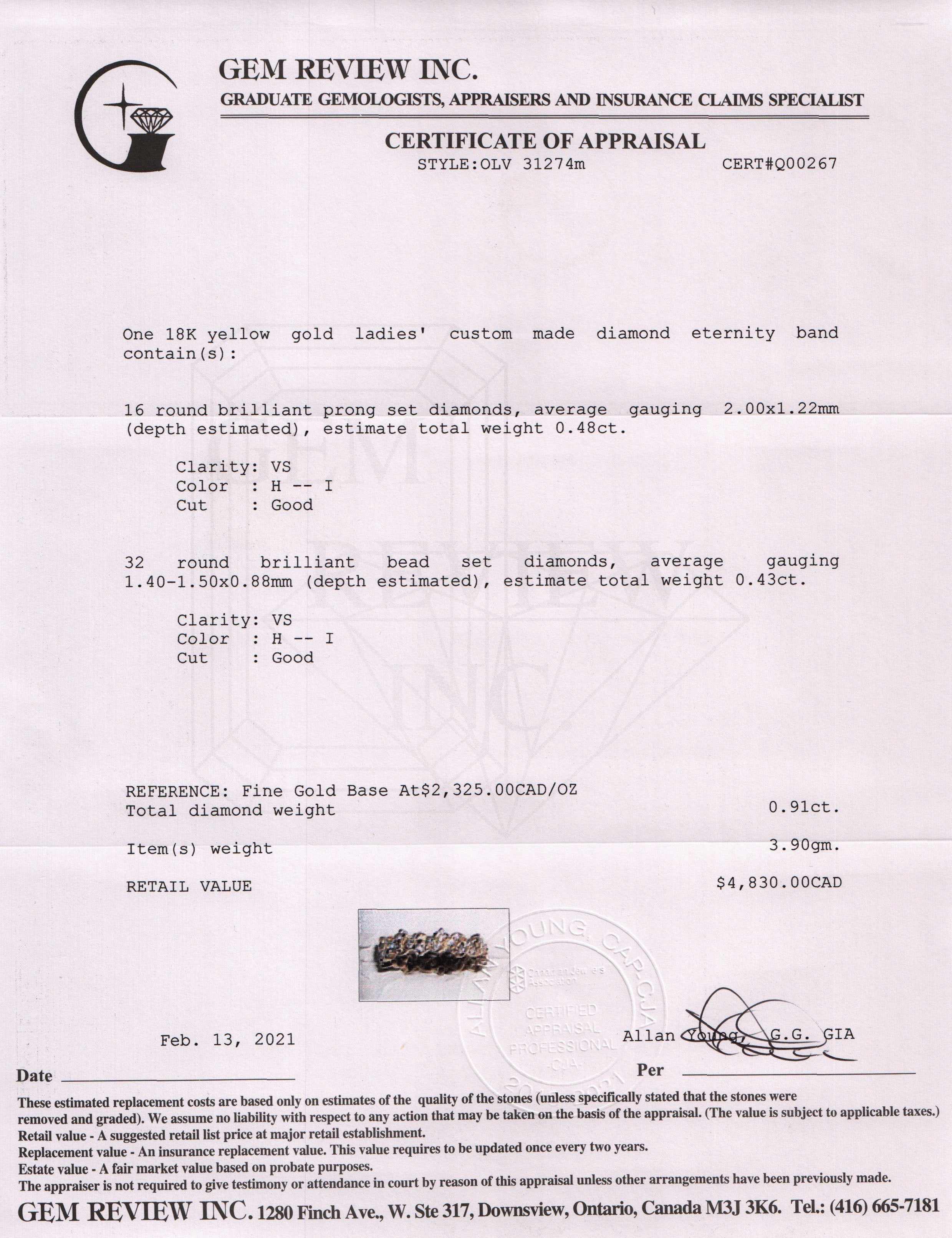 Diamond Eternity Band Ring