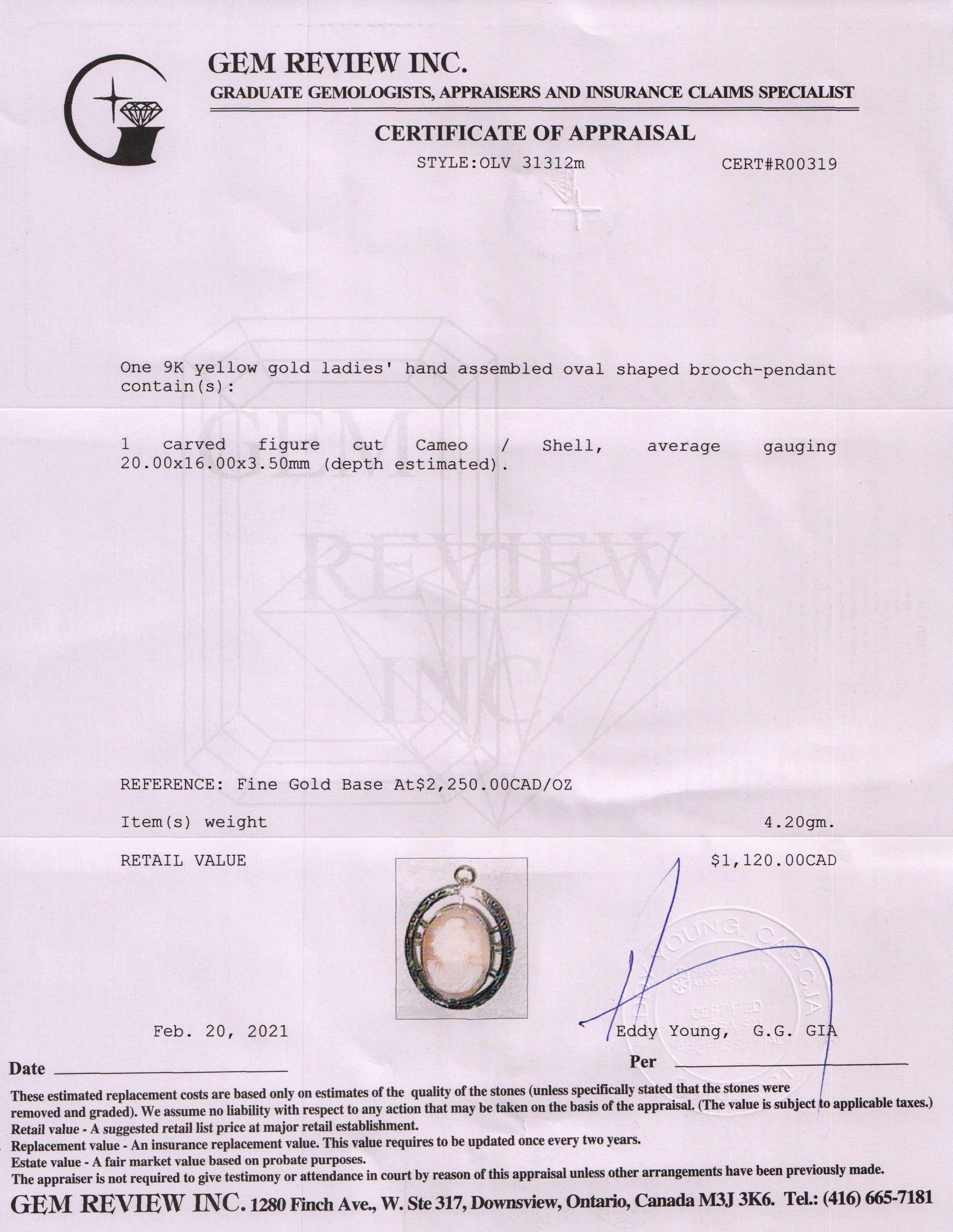 Antique Cameo Brooch/Pendant