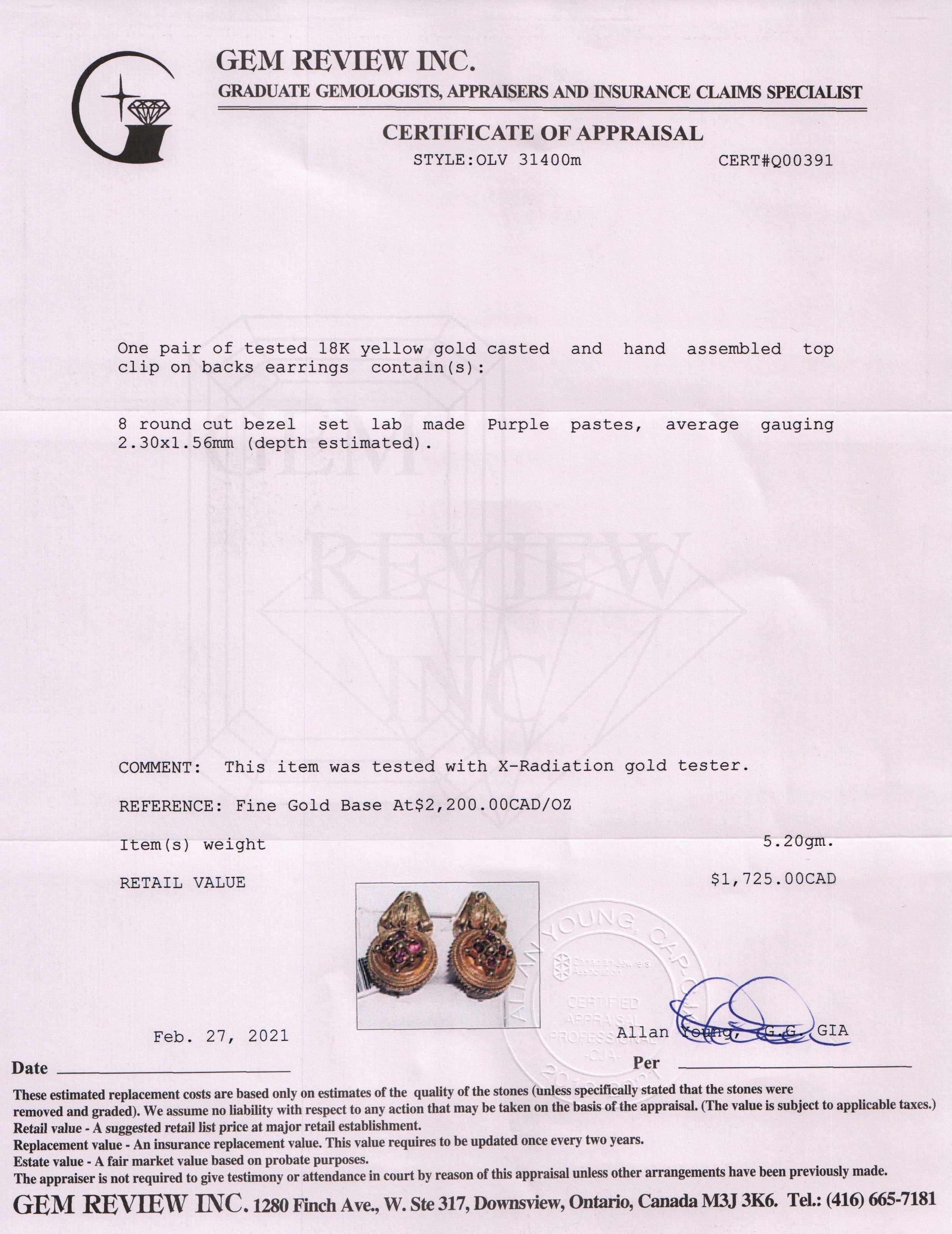 Antique Clip On Earrings