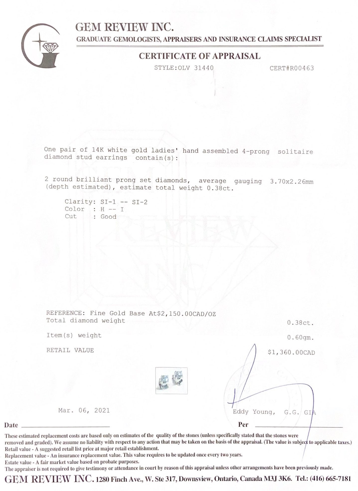 Diamond Stud Earrings