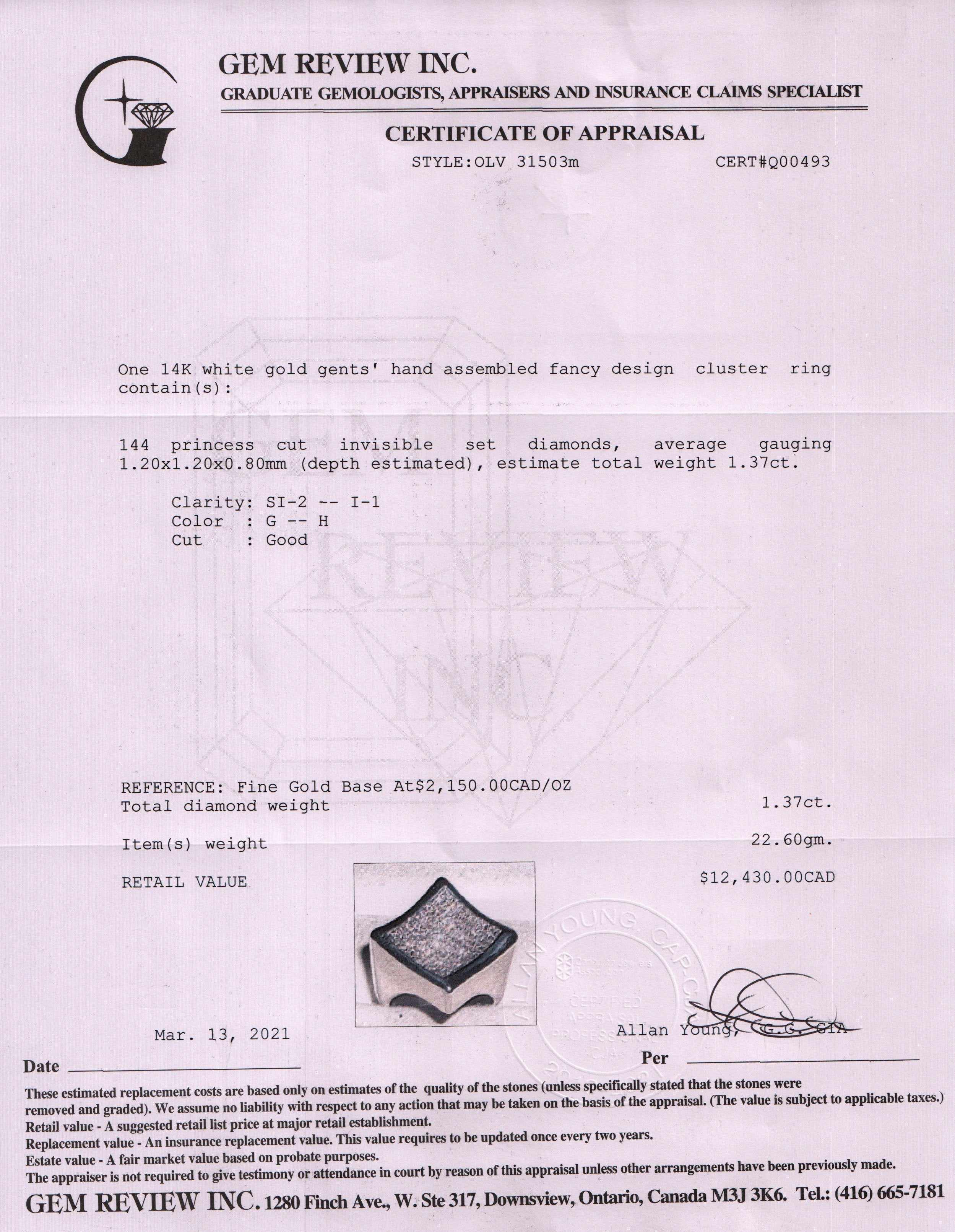 Men's Diamond Cluster Ring