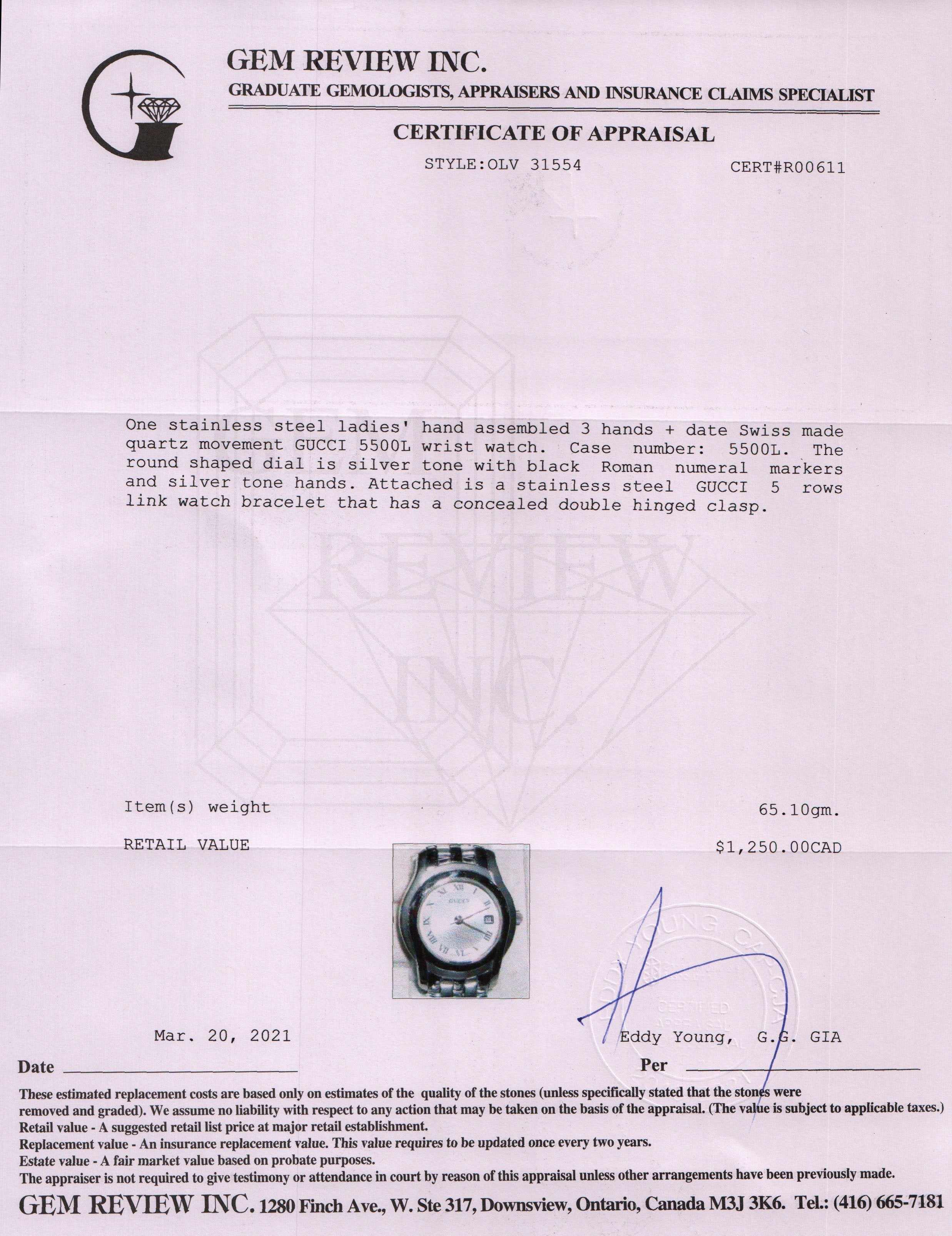 Gucci 5500 Series Watch