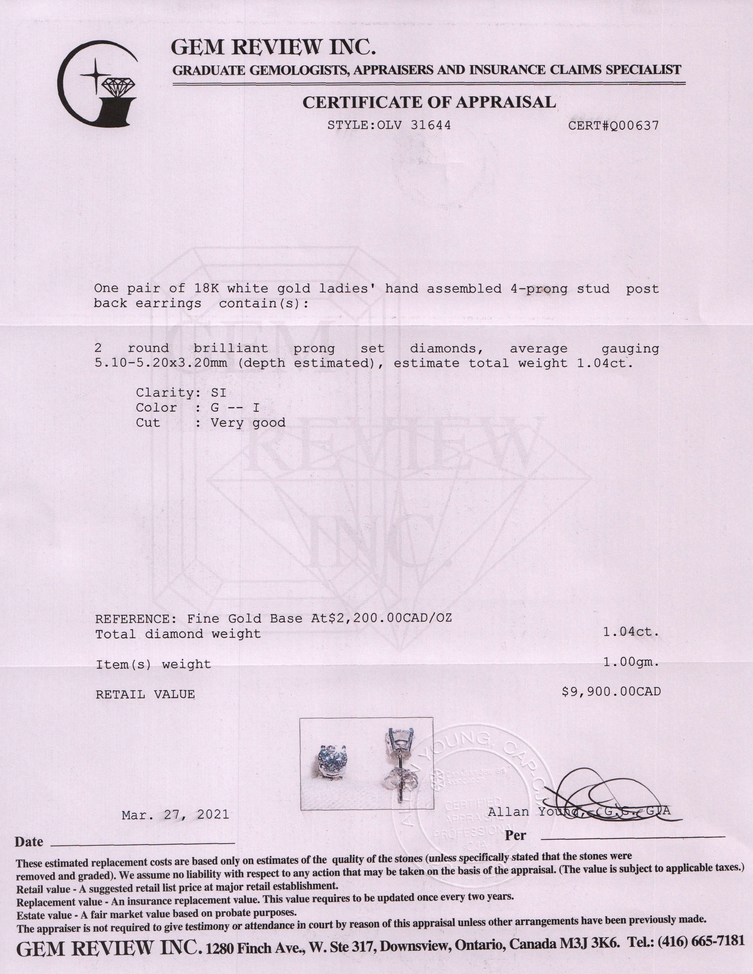 Diamond Stud Earrings