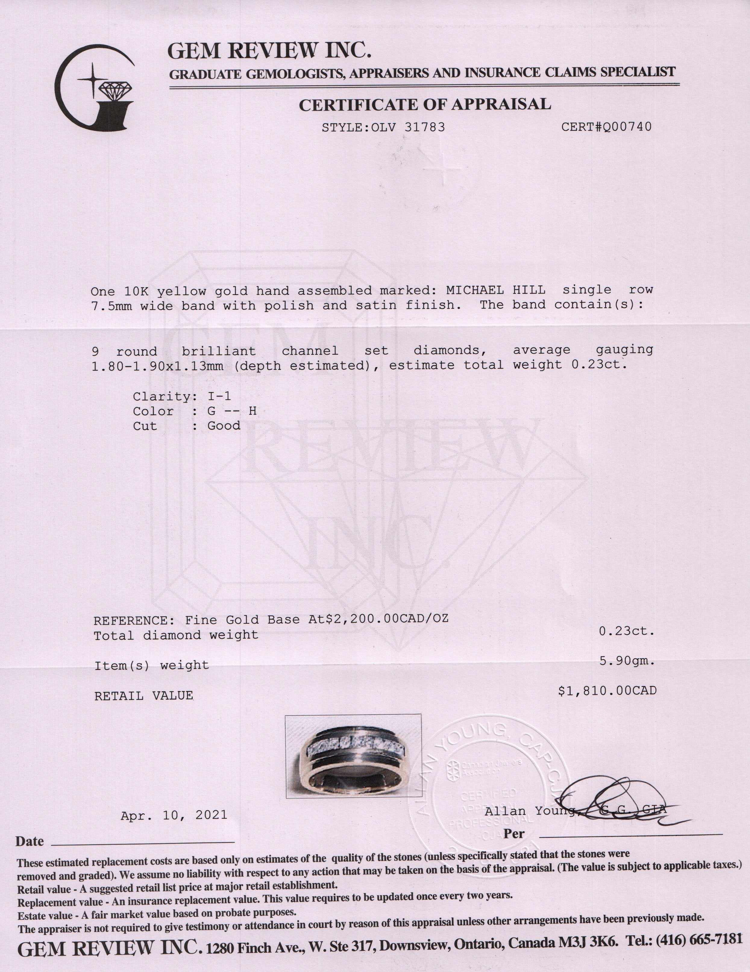 Michael Hill Diamond Band Ring