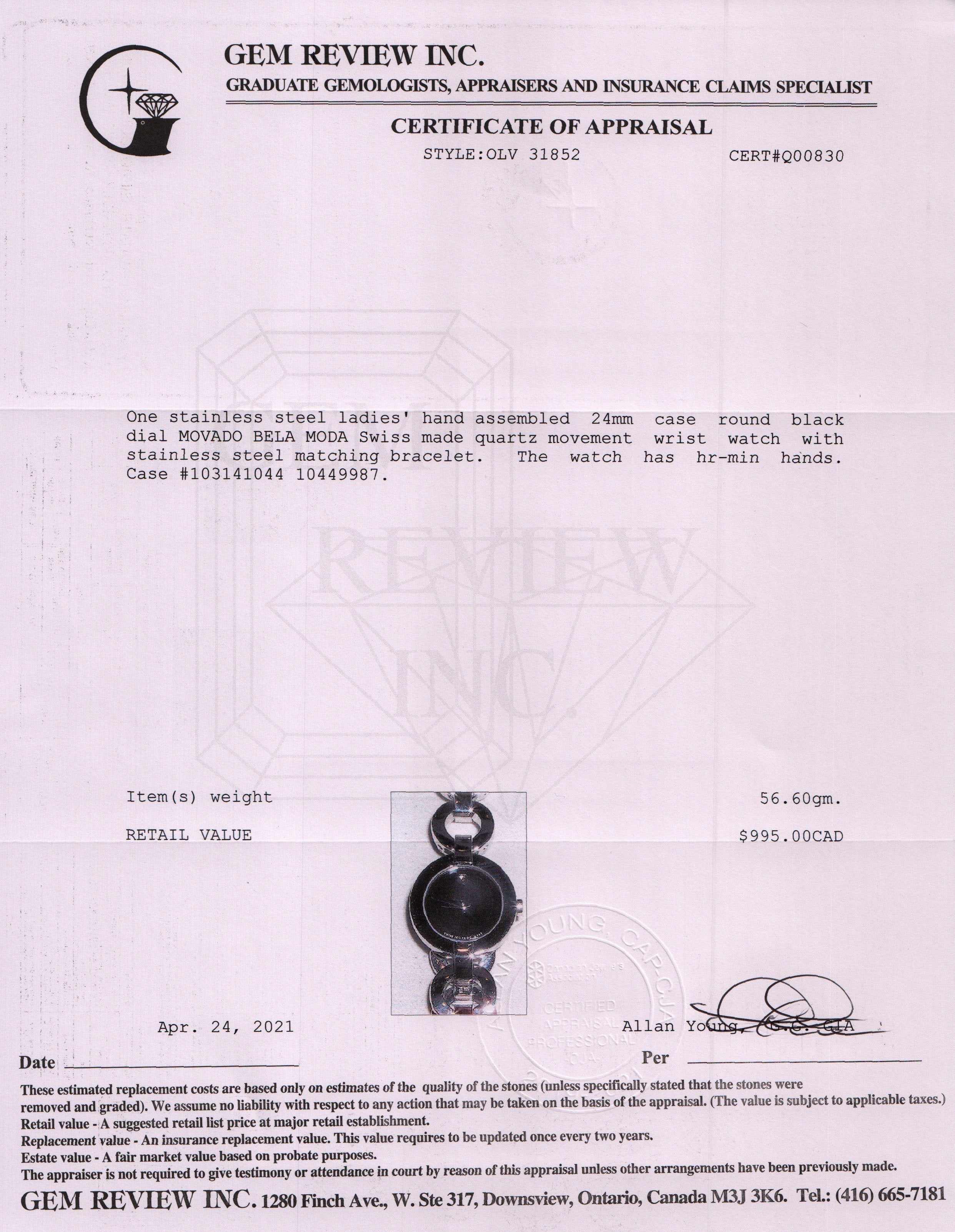 Movado Belamoda Watch