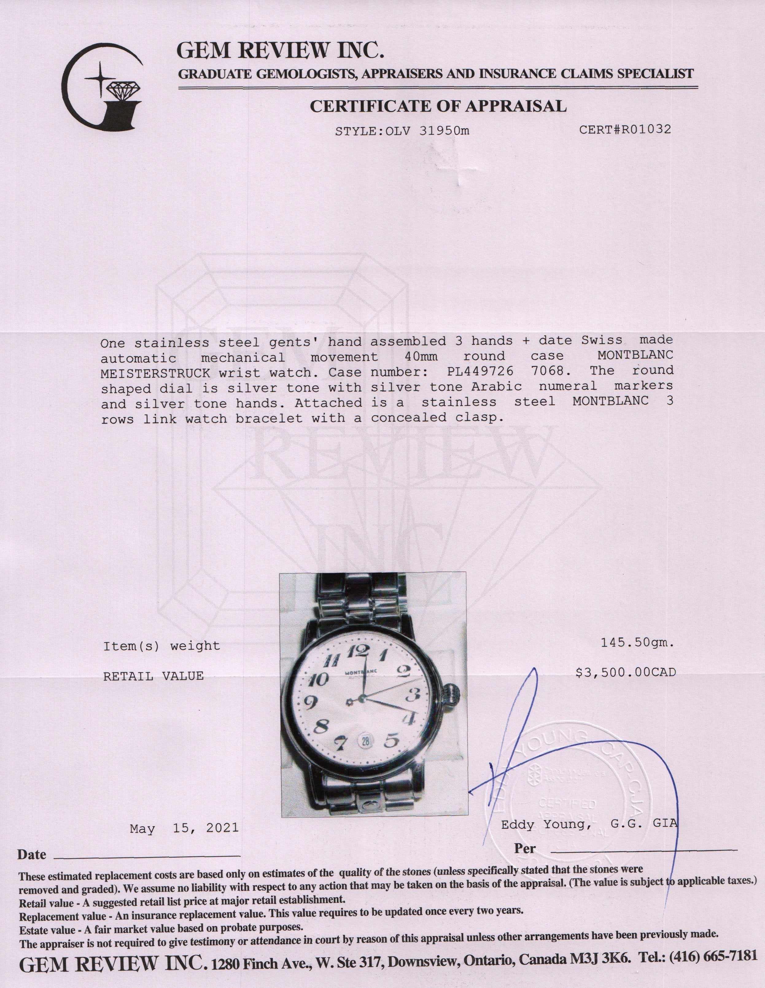 Montblanc Meisterstuck Star Automatic Watch