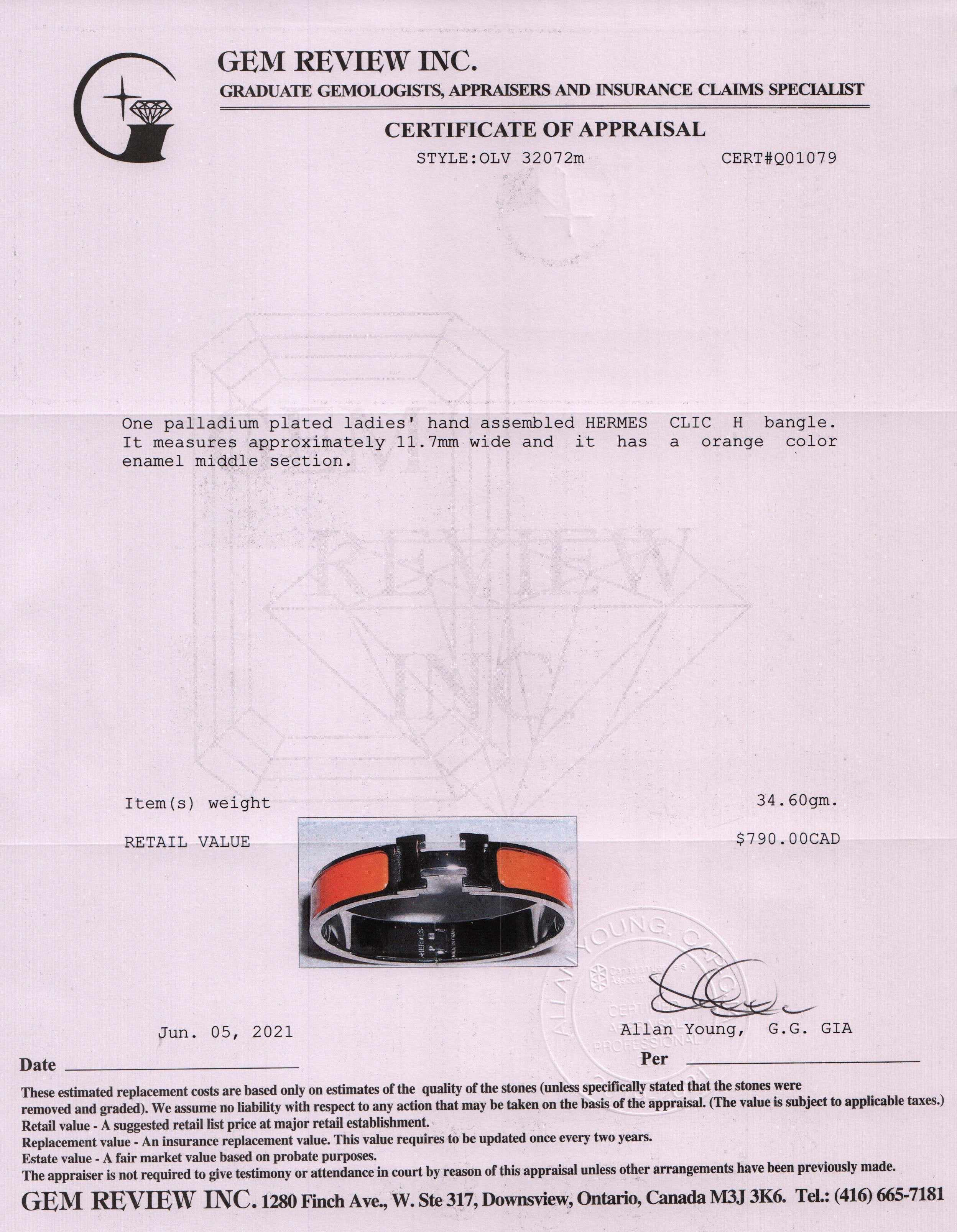 Hermes Clic H Bracelet