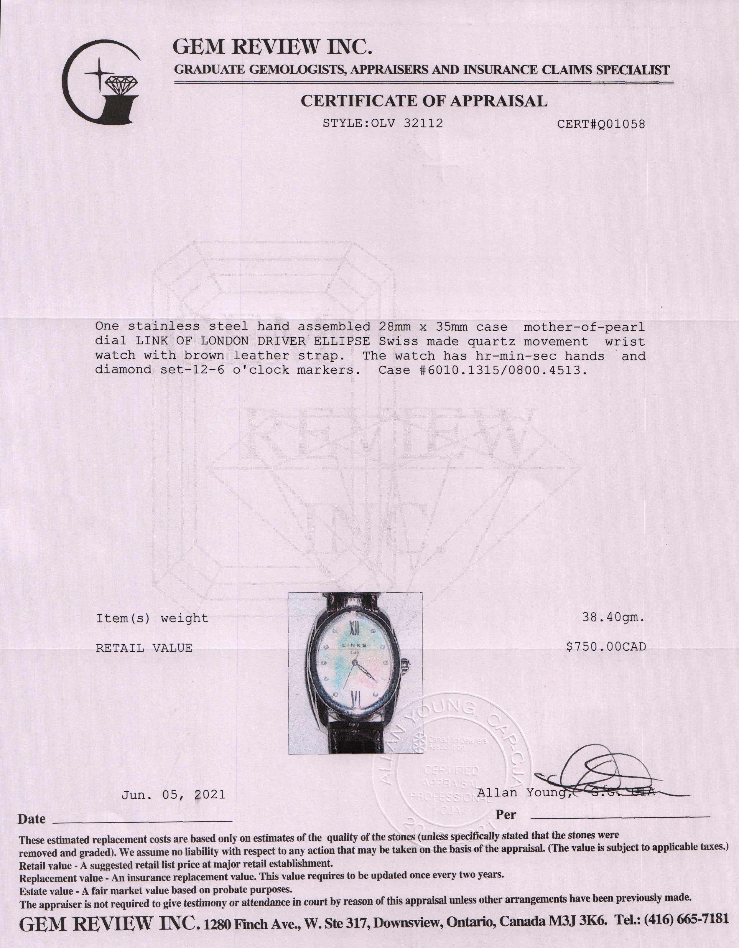 Links of London Driver Ellipse Watch