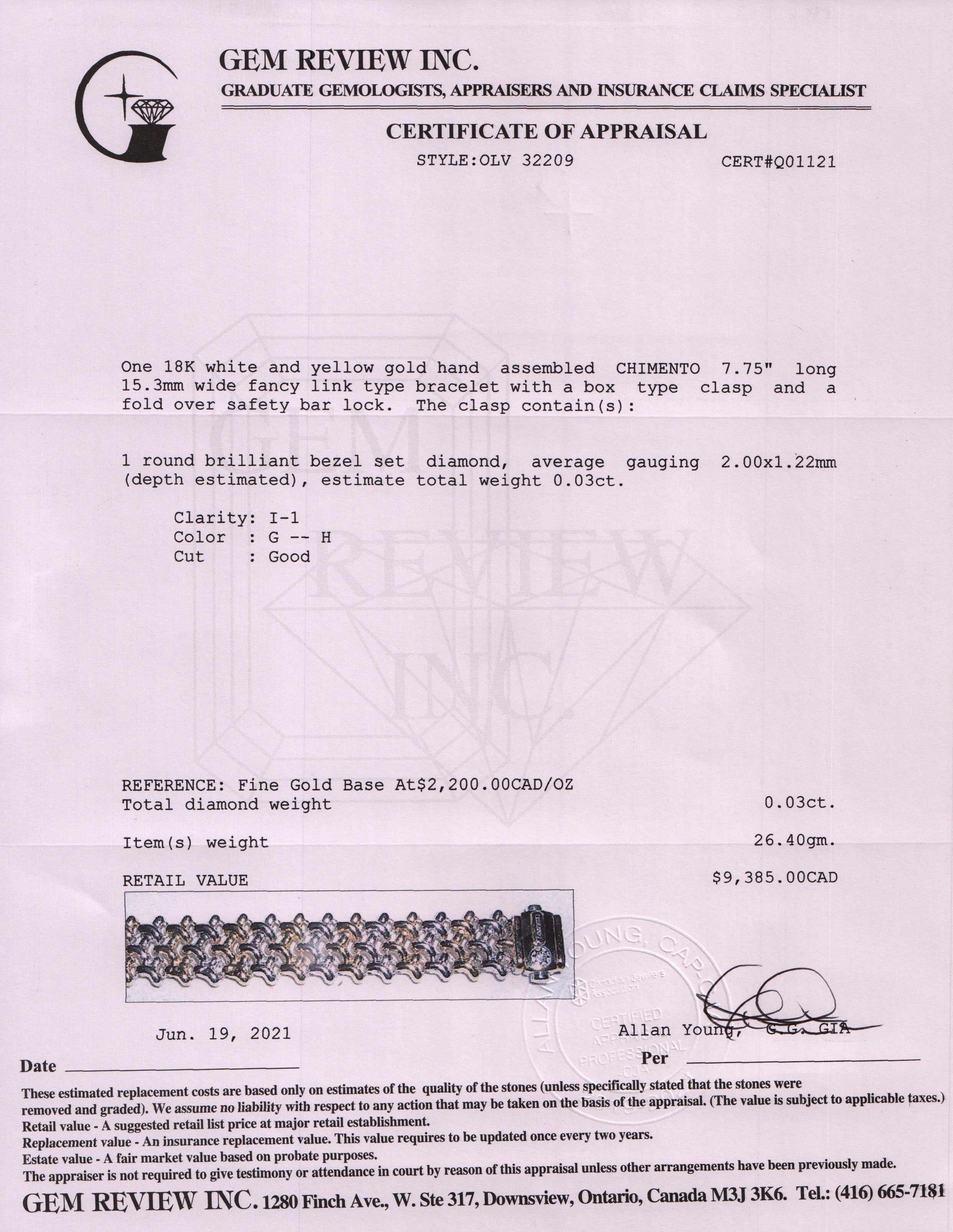 Chimento Two-Tone Diamond Bracelet