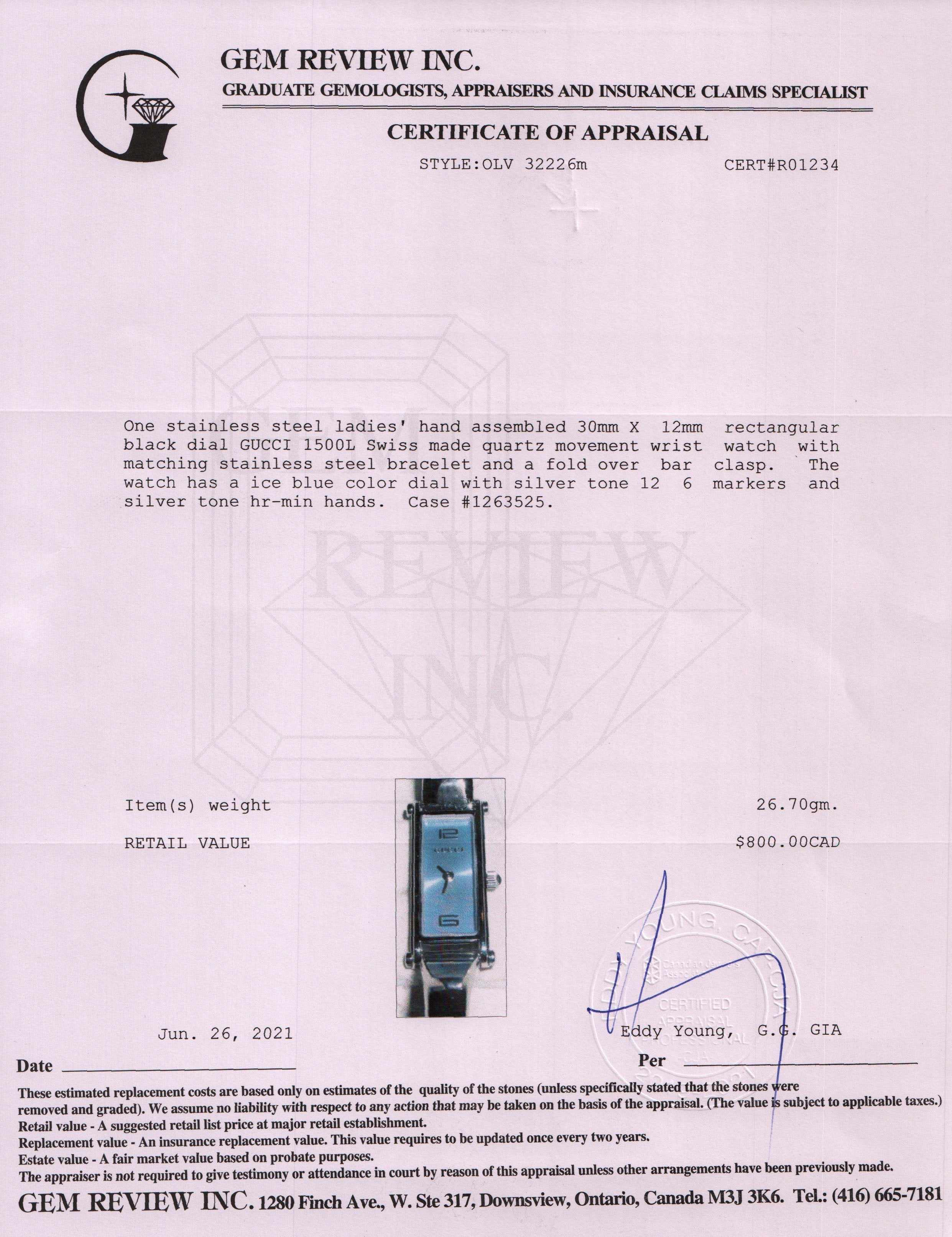 Gucci 1500 Series Watch