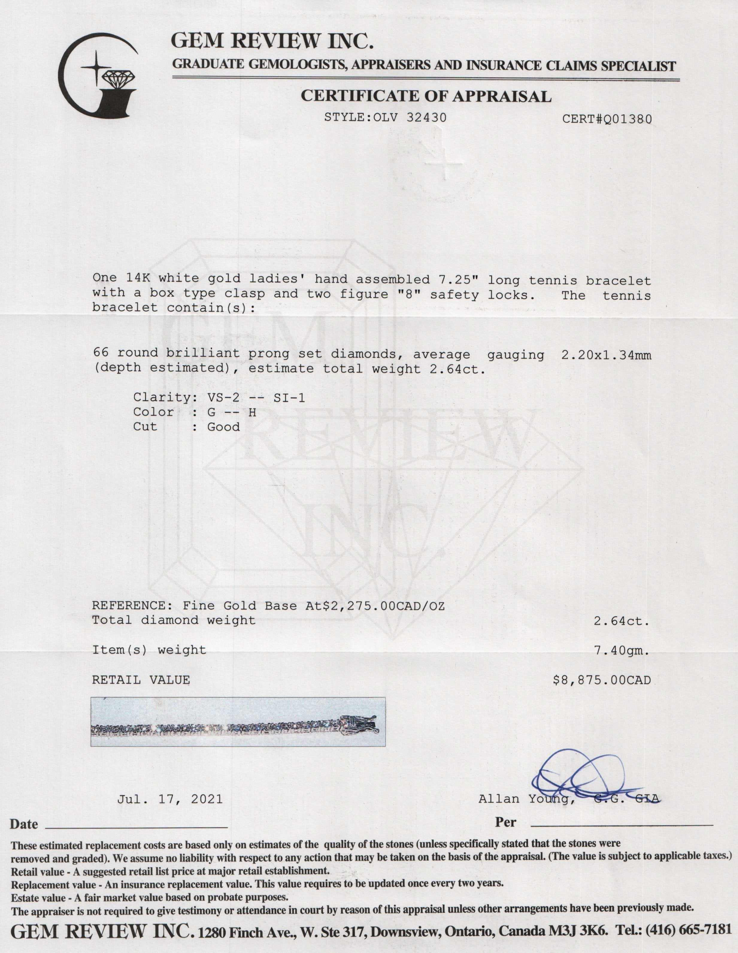 Diamond Tennis Bracelet