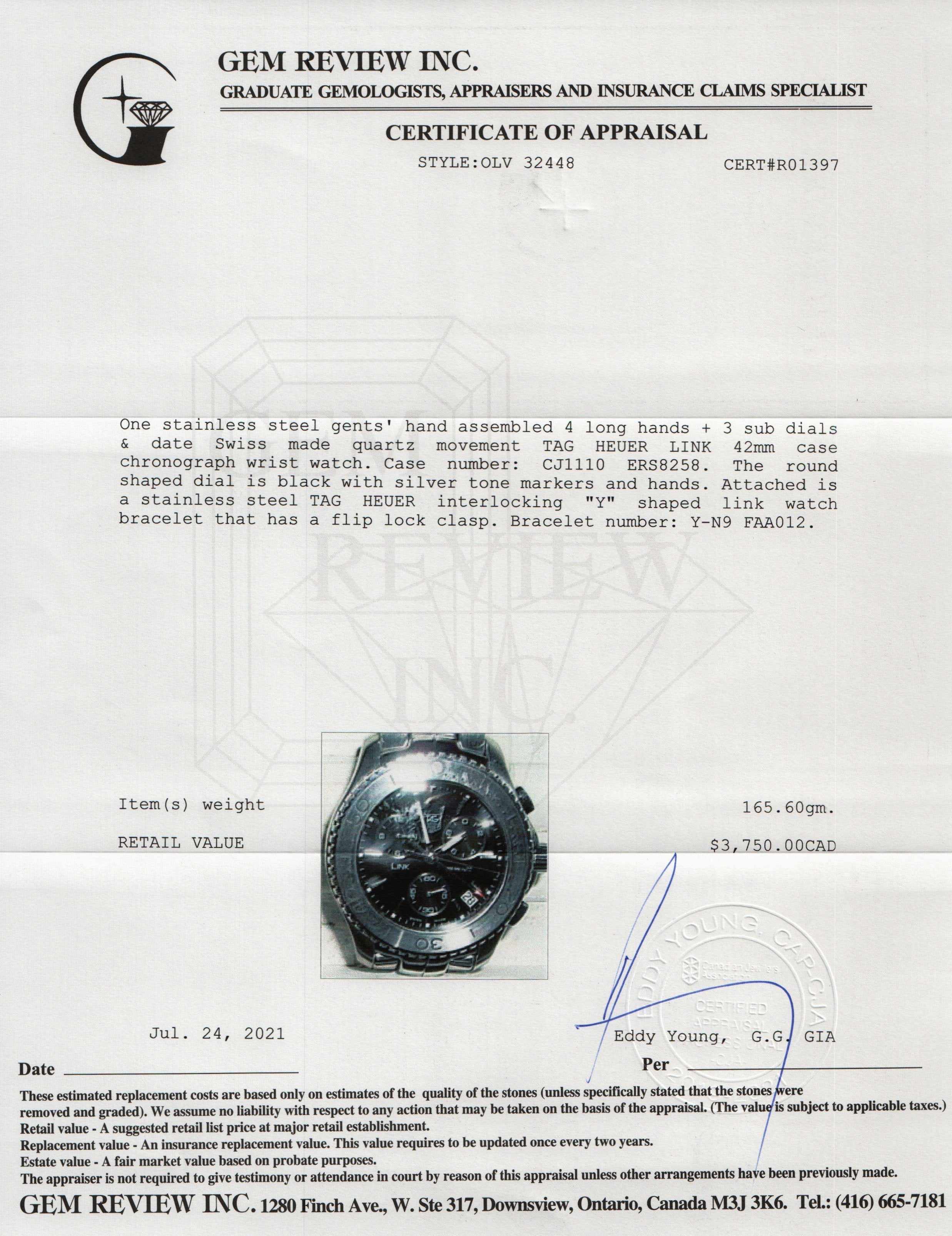 Tag Heuer Link Watch