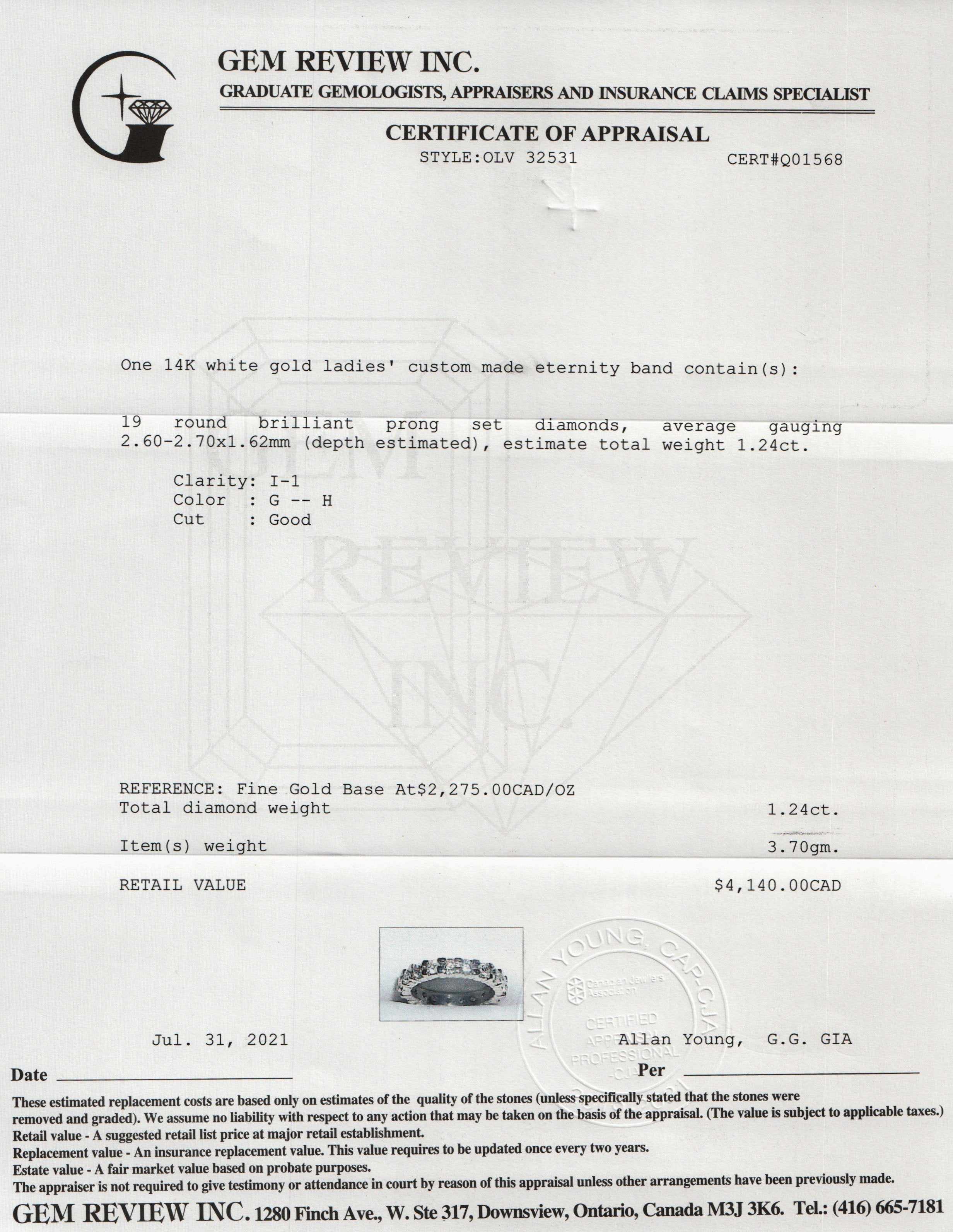 Diamond Eternity Band Ring