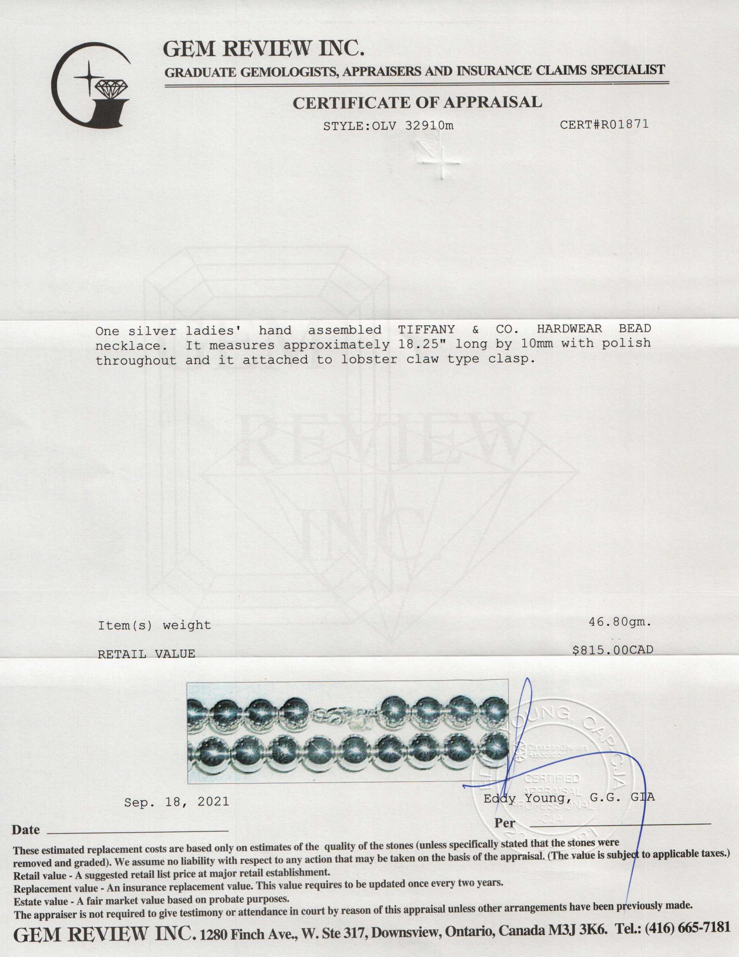 Tiffany & Co. HardWear Ball Necklace