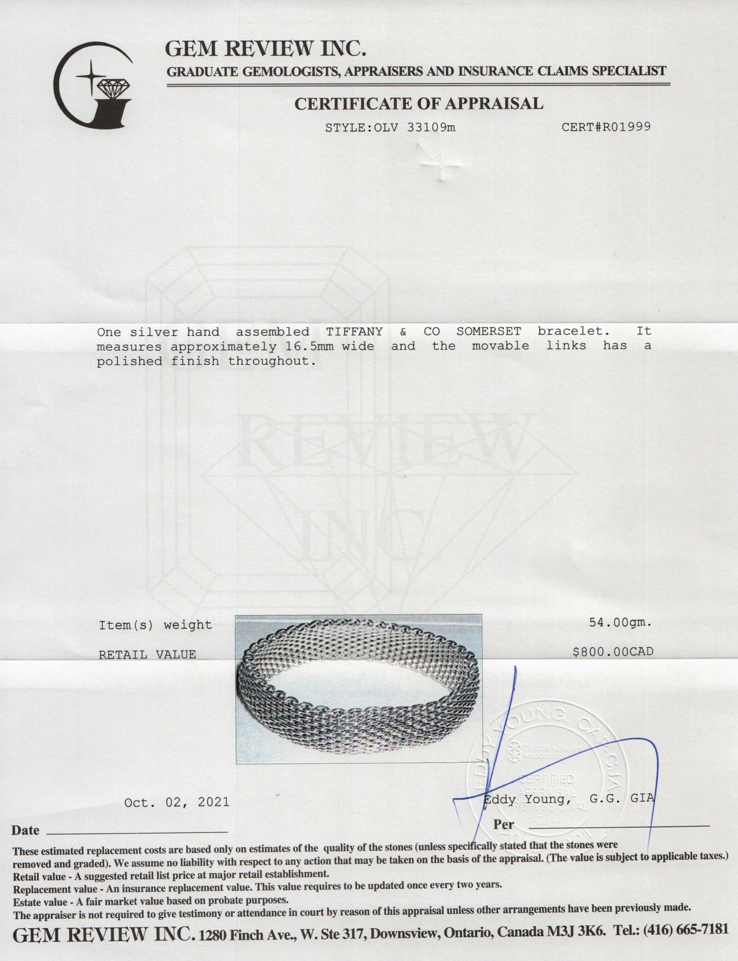 Tiffany & Co. Somerset Bangle