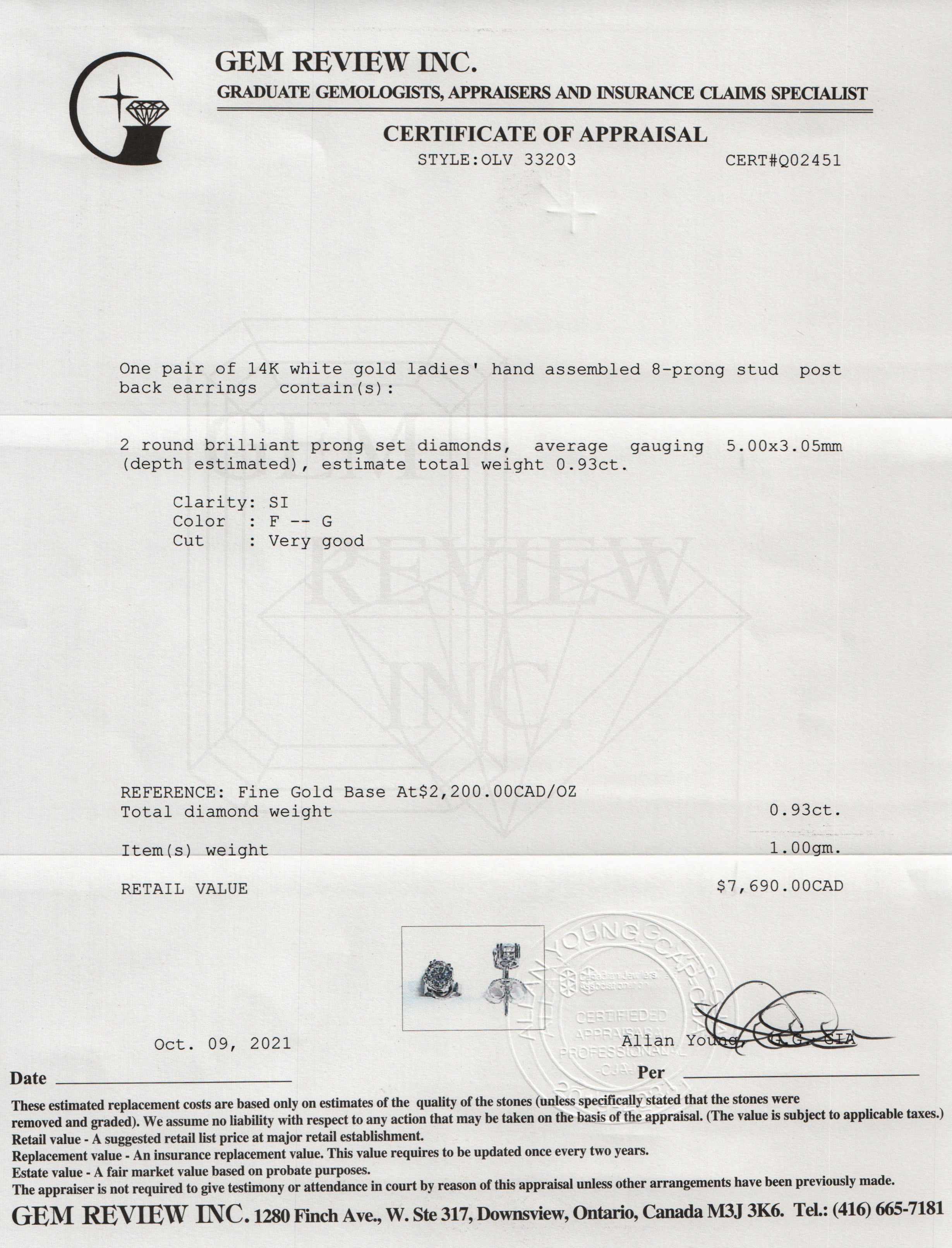 Diamond Stud Earrings