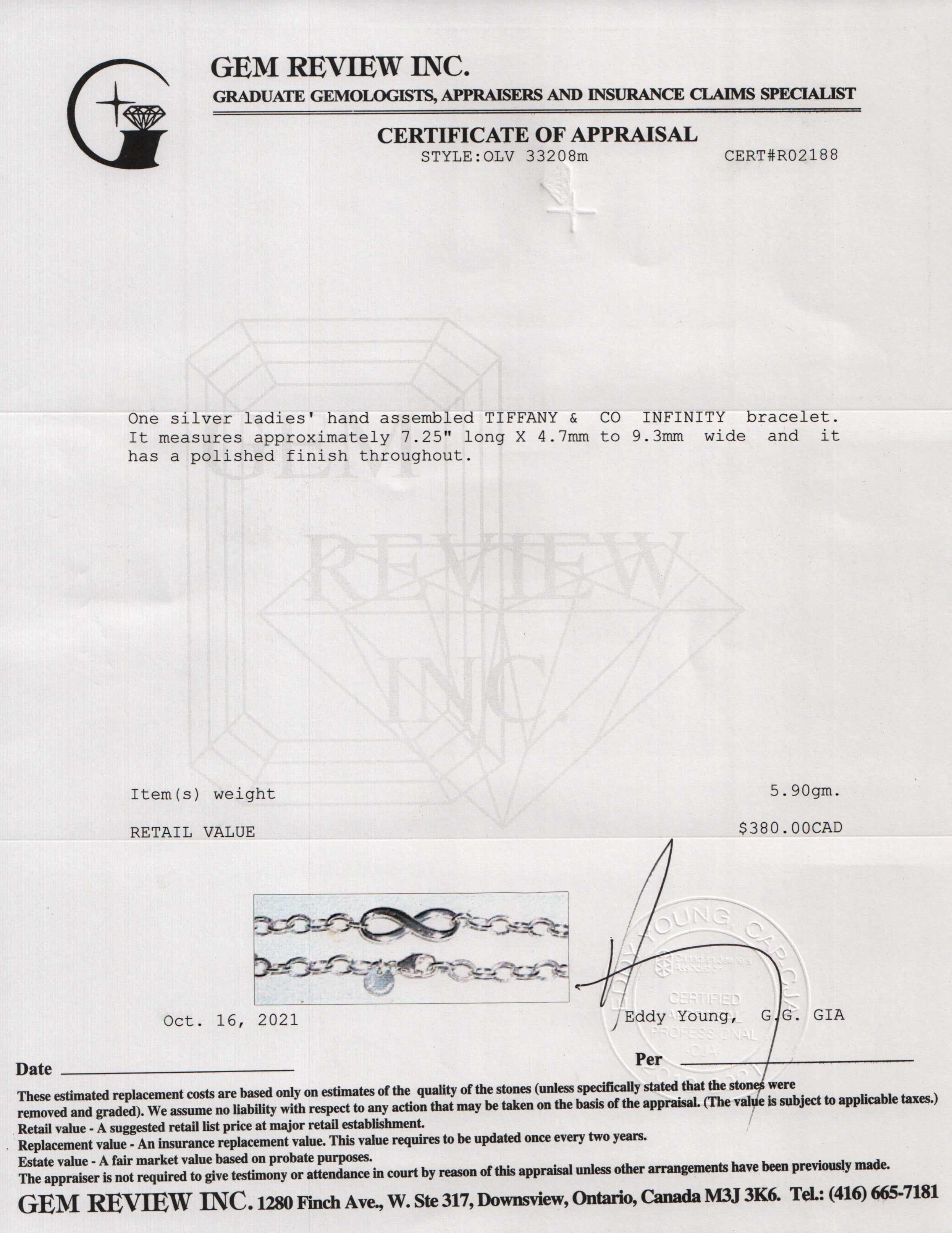 Tiffany & Co. Infinity Link Bracelet