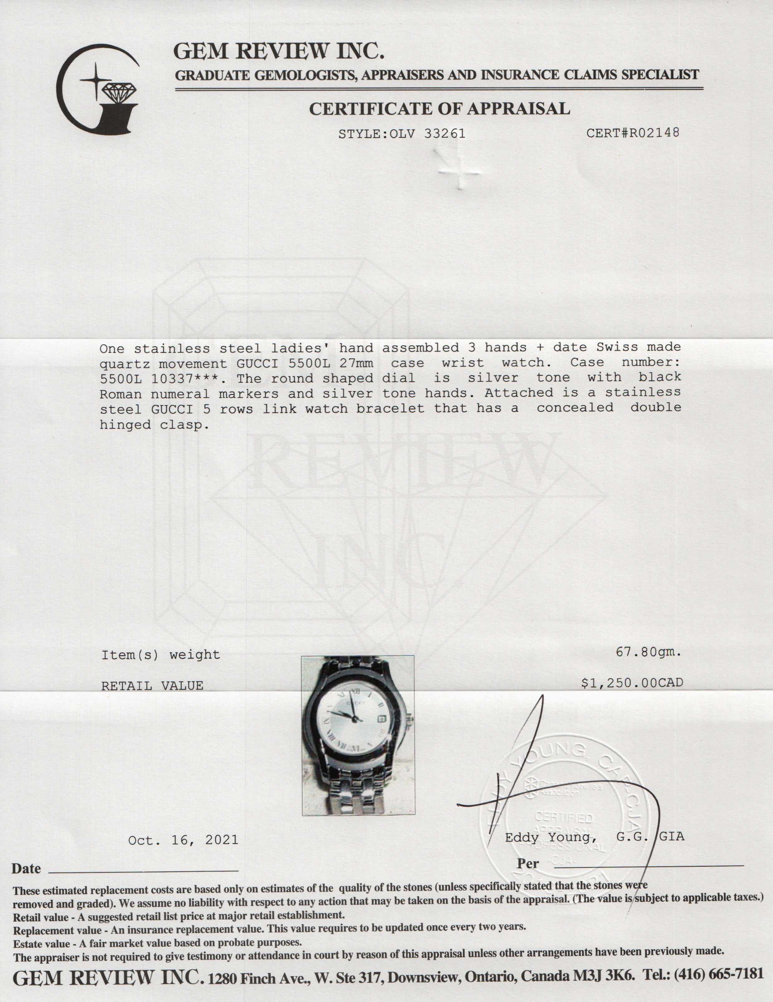 Gucci 5500 Series Watch