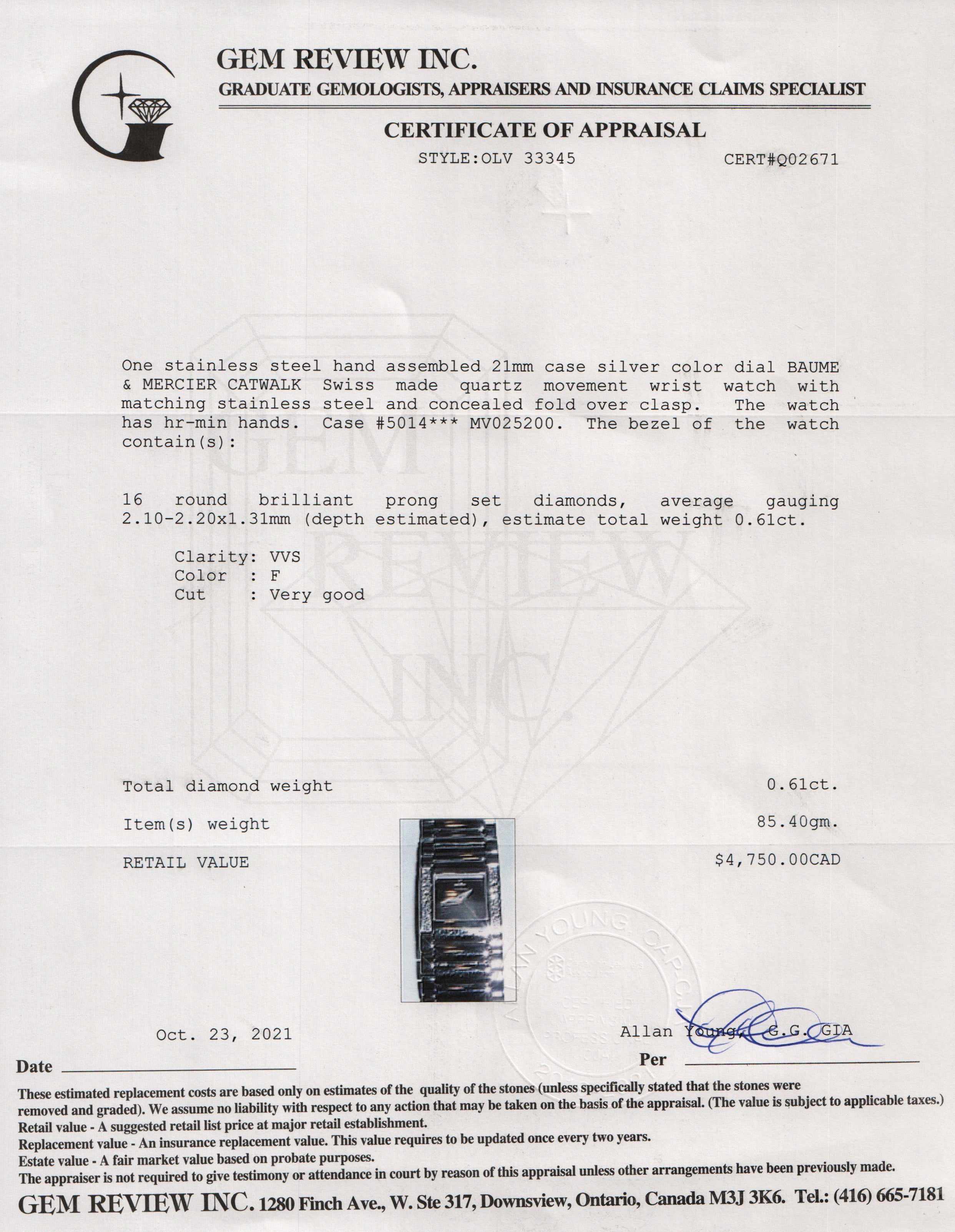 Baume & Mercier Catwalk Watch